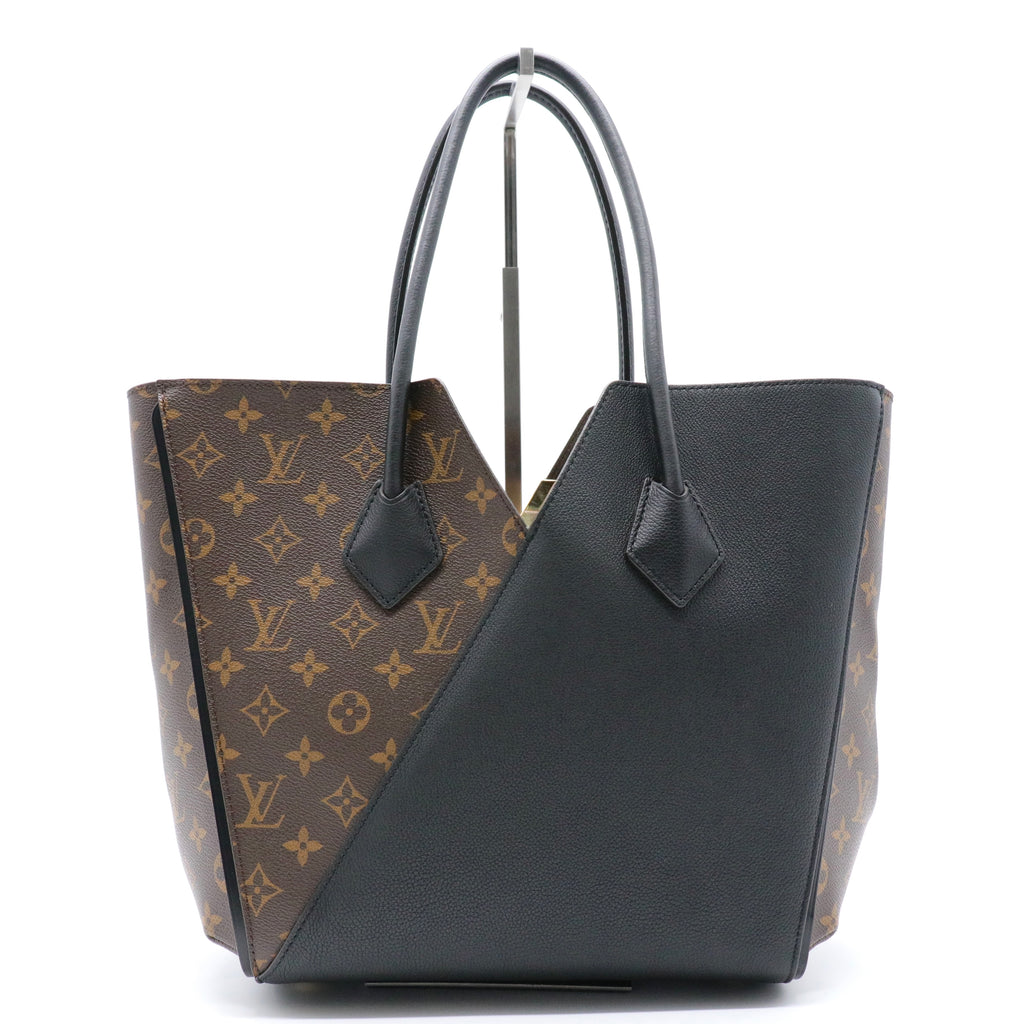 Calfskin Monogram Kimono Tote Black twins