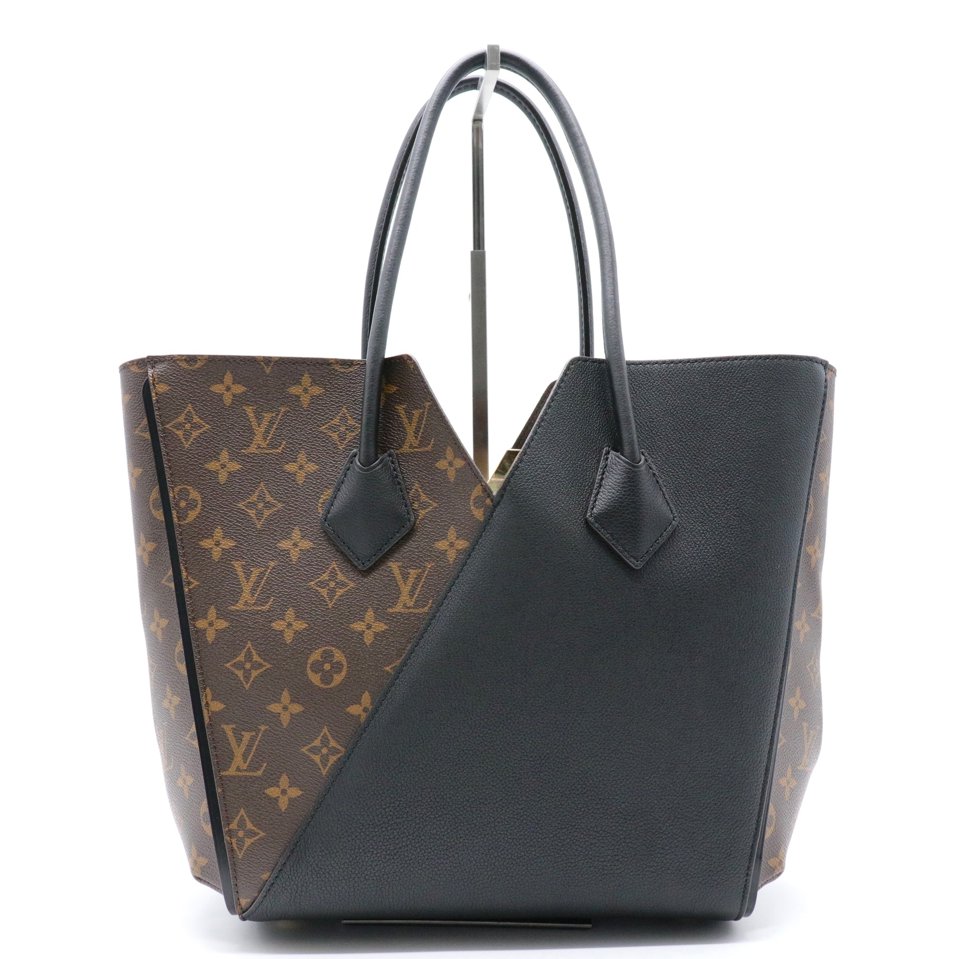 Calfskin Monogram Kimono Tote Black twins