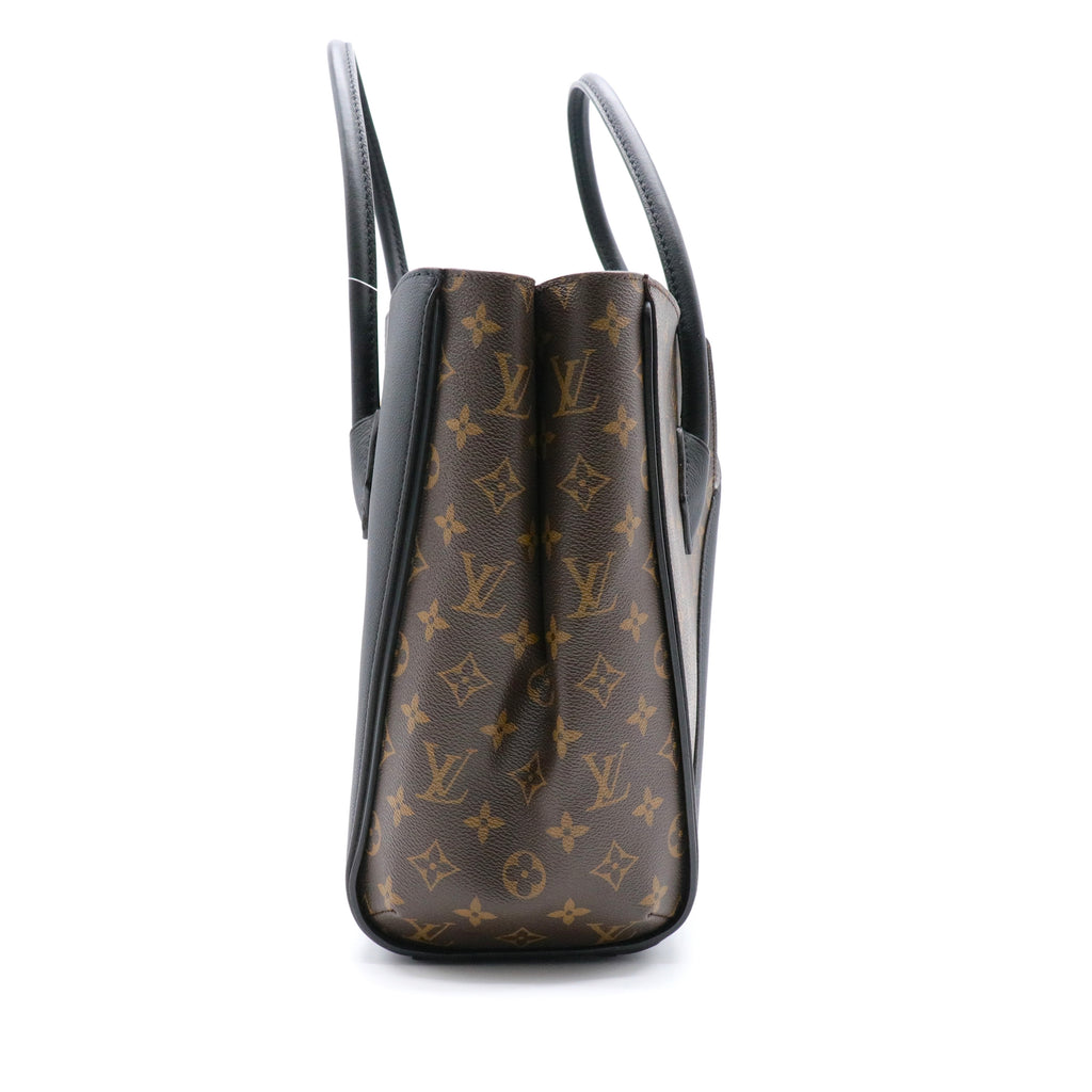 Calfskin Monogram Kimono Tote Black twins