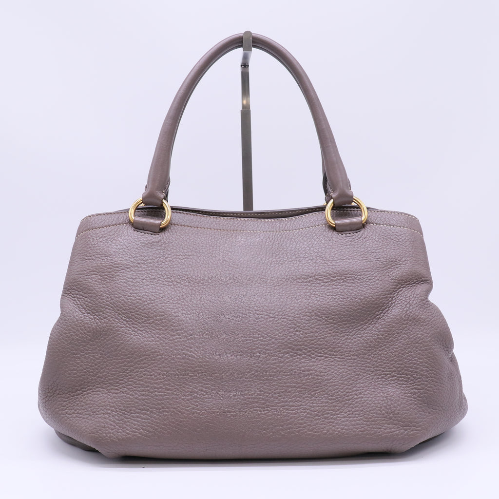 Prada Argilla Vitello Daino Shopping Tote Bag B22750