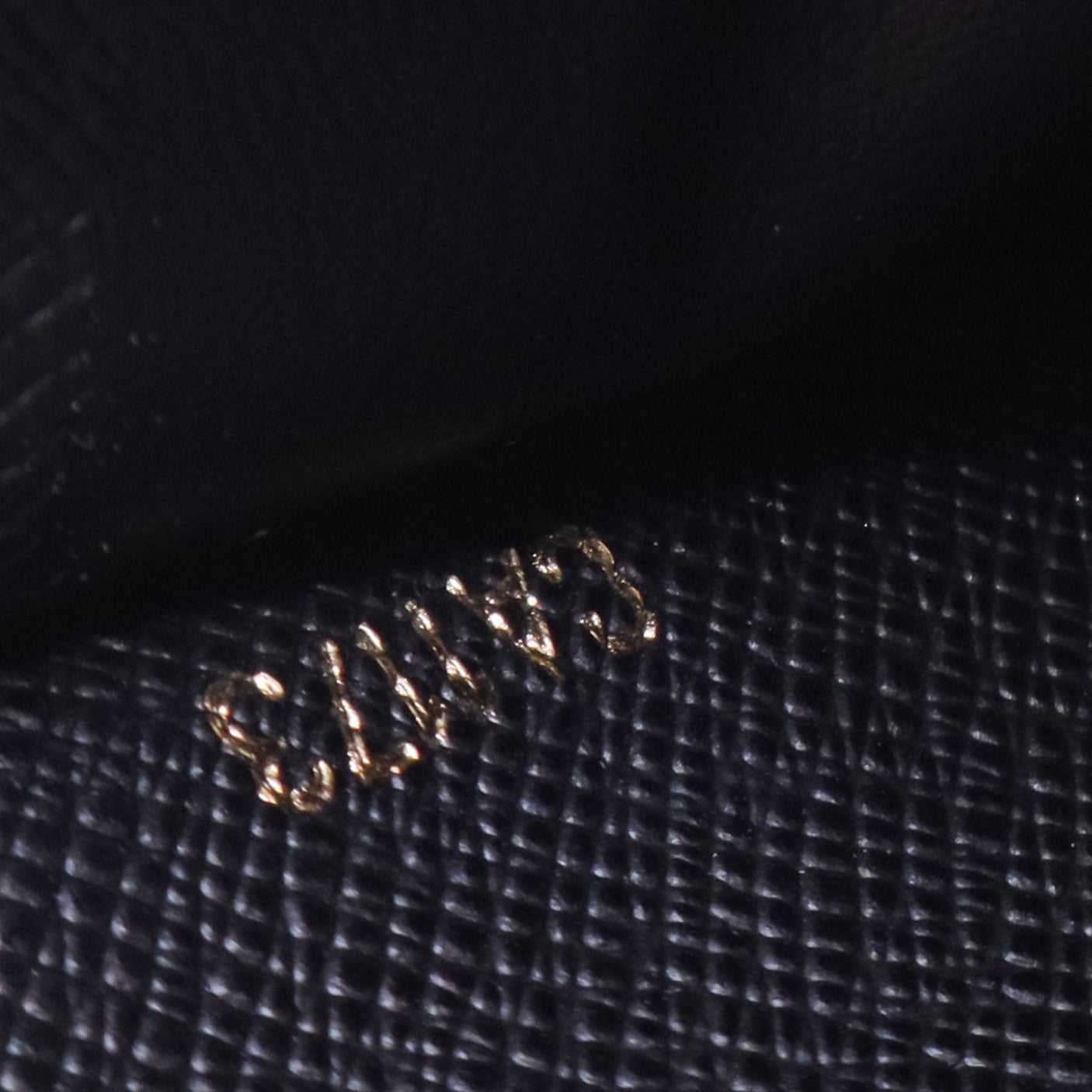 Damier Paillettes Zippy Wallet Black W11266