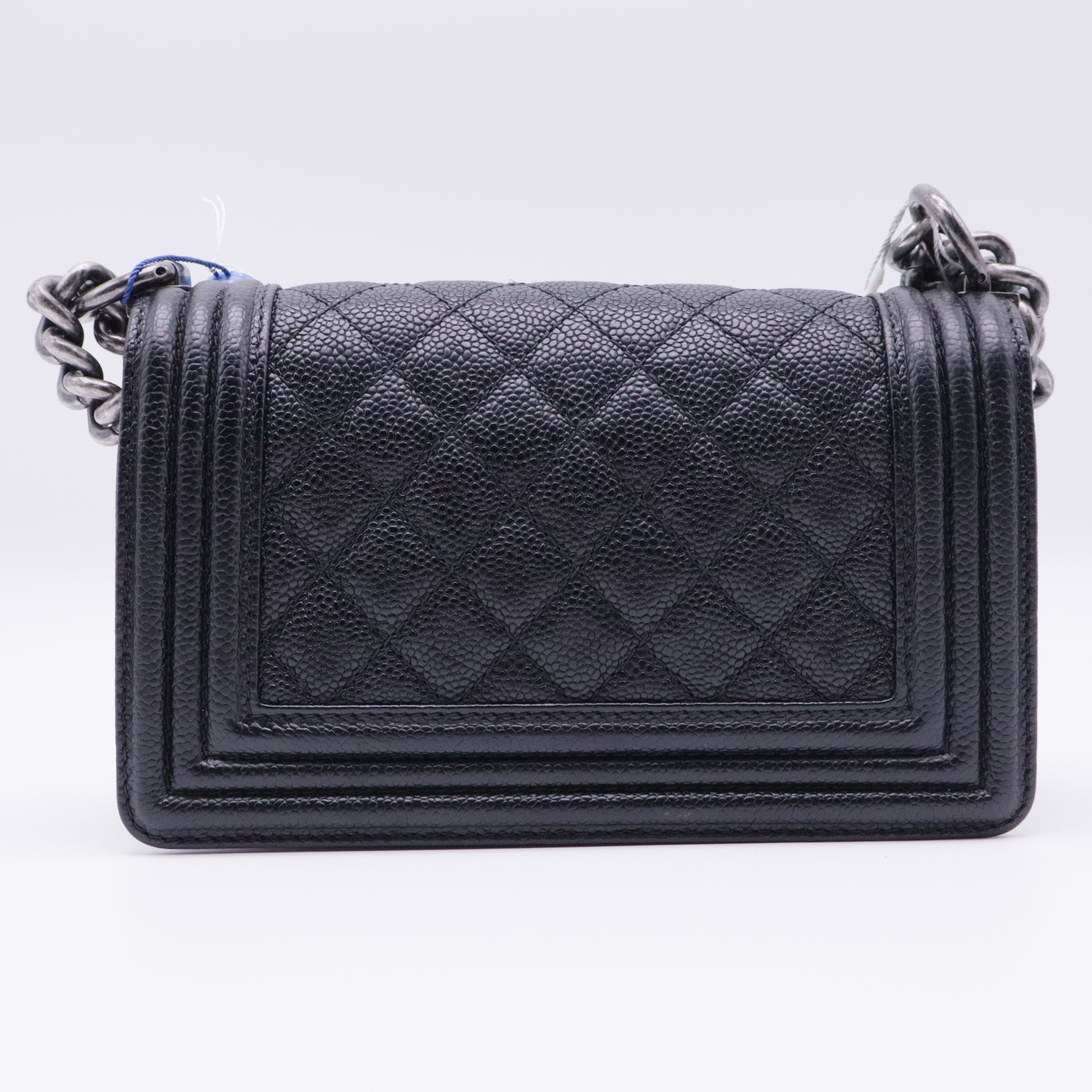 Boy Flap Bag Quilted Caviar Old Small twins