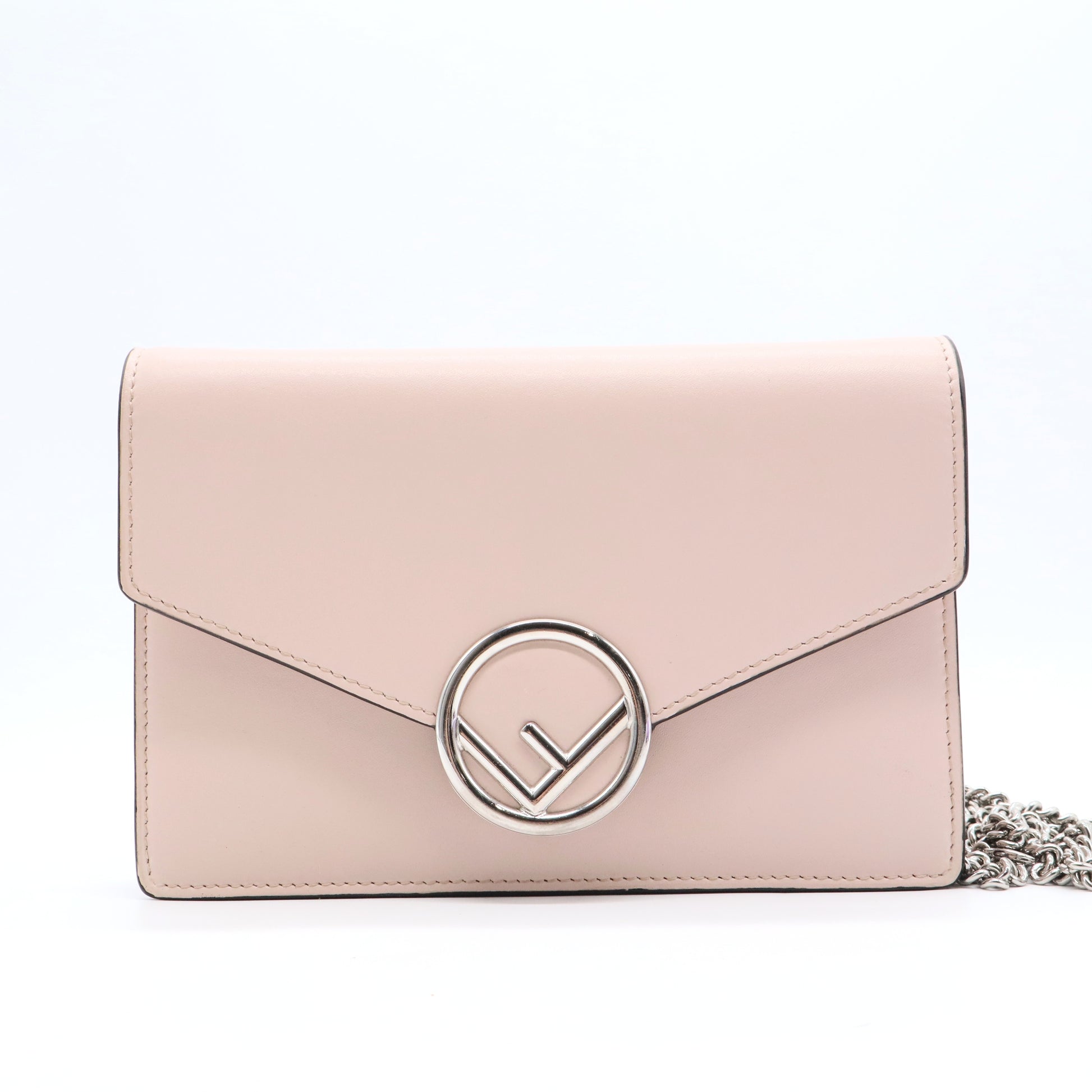 F is Fendi Envelope Wallet on Chain Leather