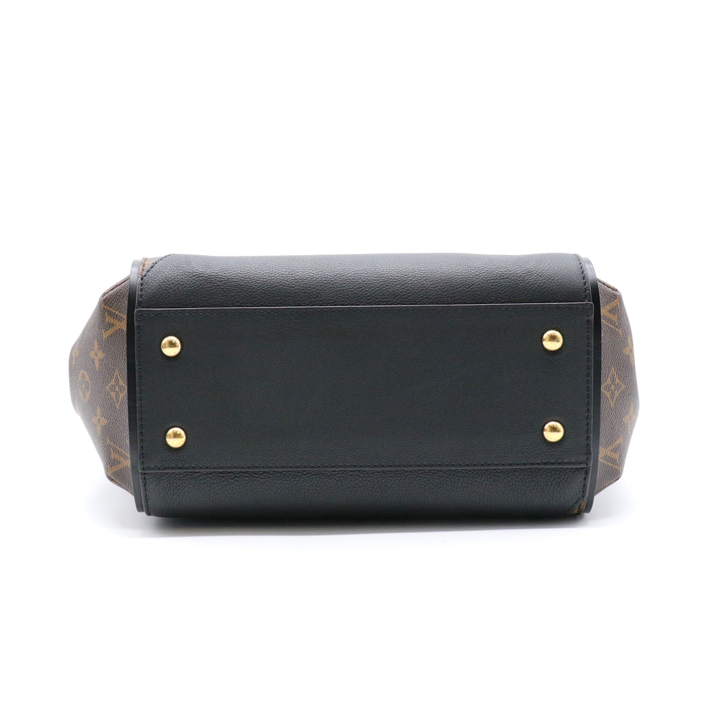 Calfskin Monogram Kimono Tote Black twins