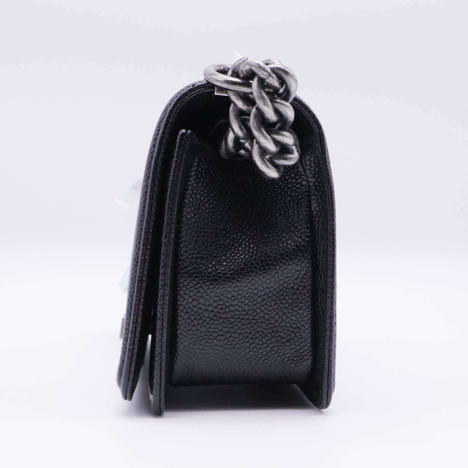 Boy Flap Bag Quilted Caviar Old Small twins