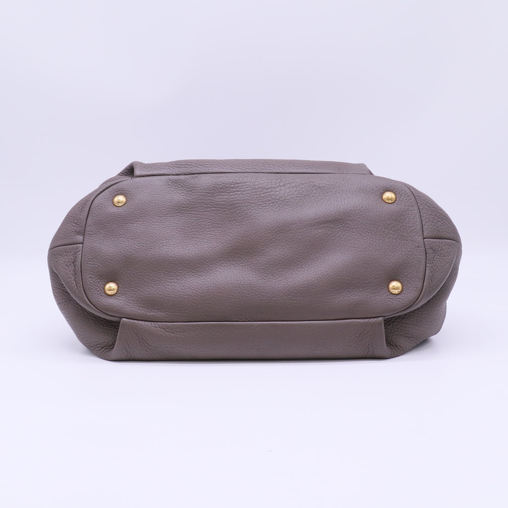 Prada Argilla Vitello Daino Shopping Tote Bag B22750