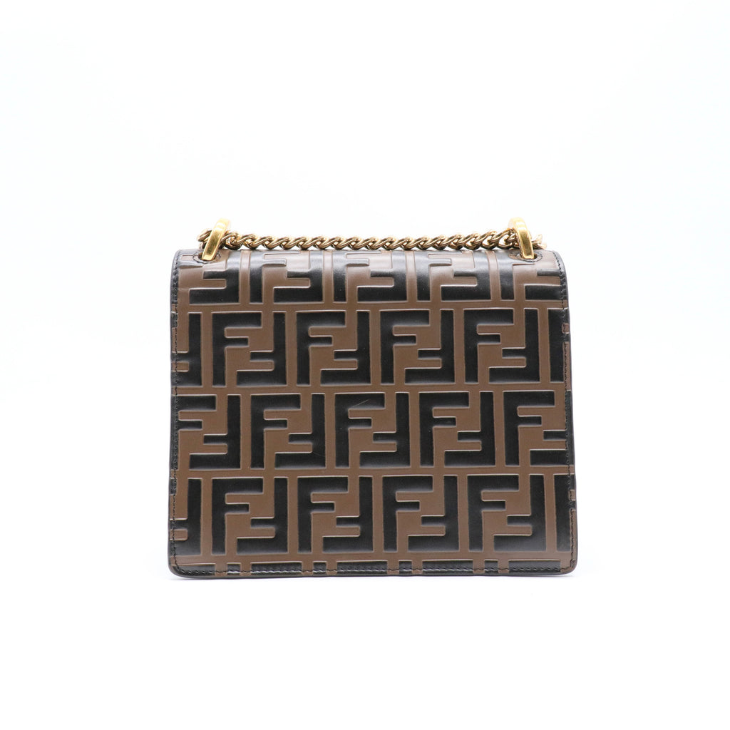 Vitello Liberty Bi-Color FF 1974 Embossed Small Kan U Shoulder Bag
