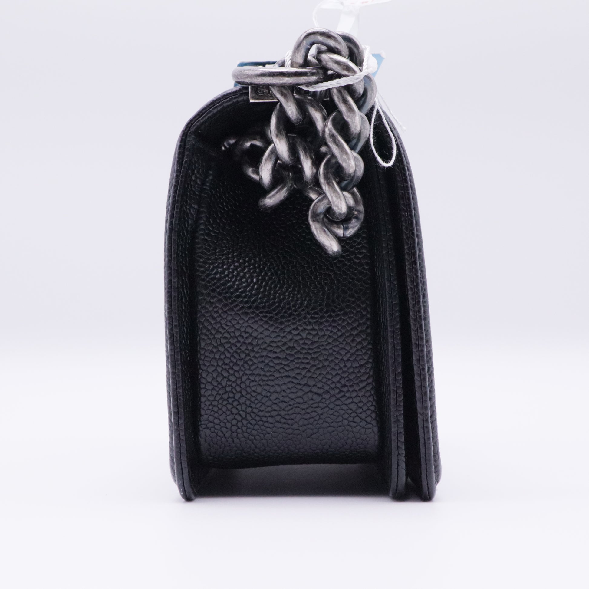 Boy Flap Bag Quilted Caviar Old Small twins