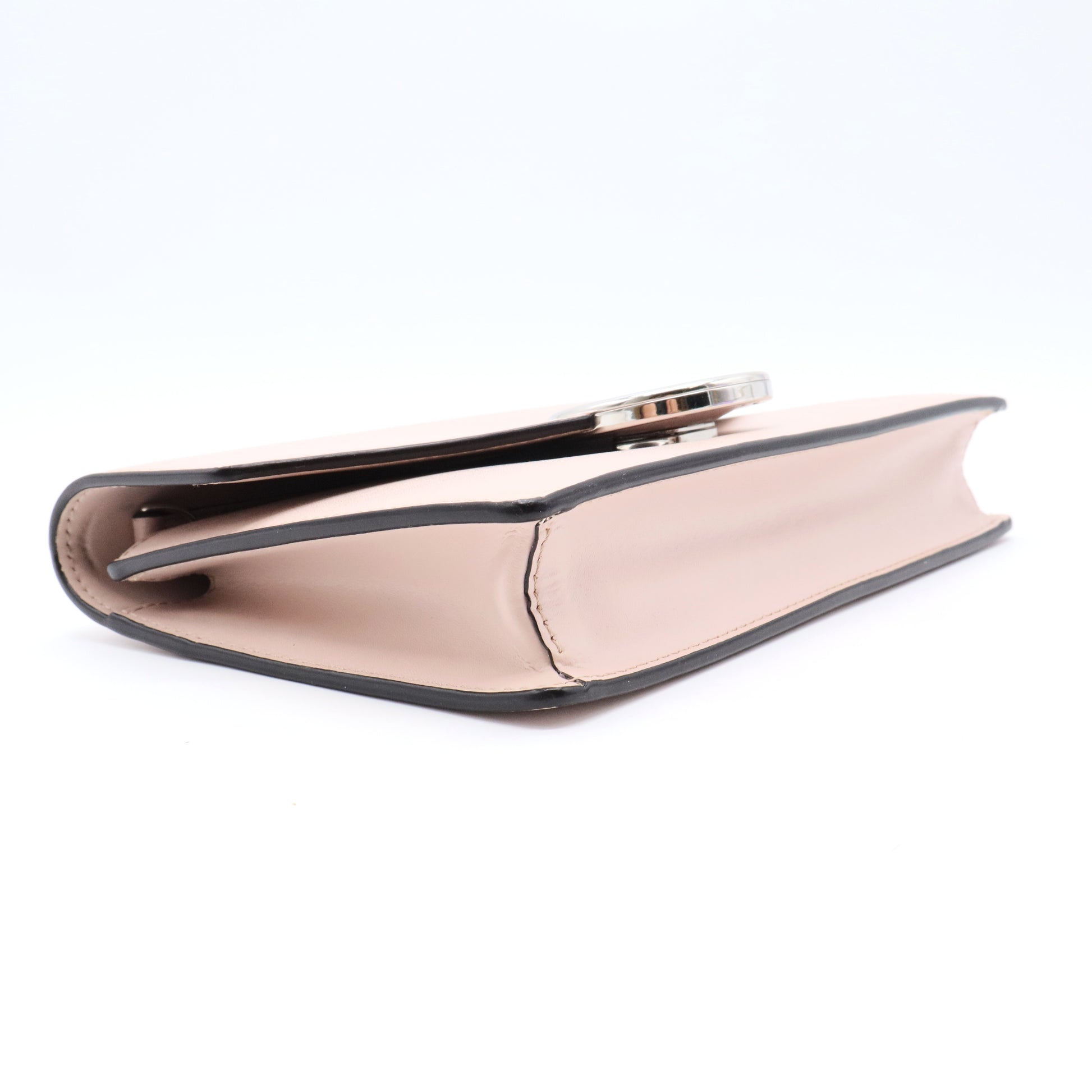 F is Fendi Envelope Wallet on Chain Leather