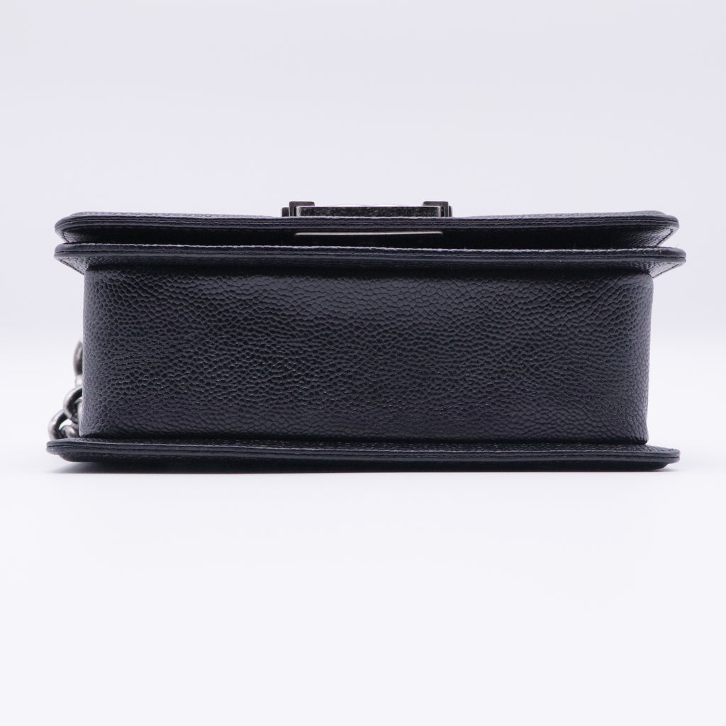 Boy Flap Bag Quilted Caviar Old Small twins