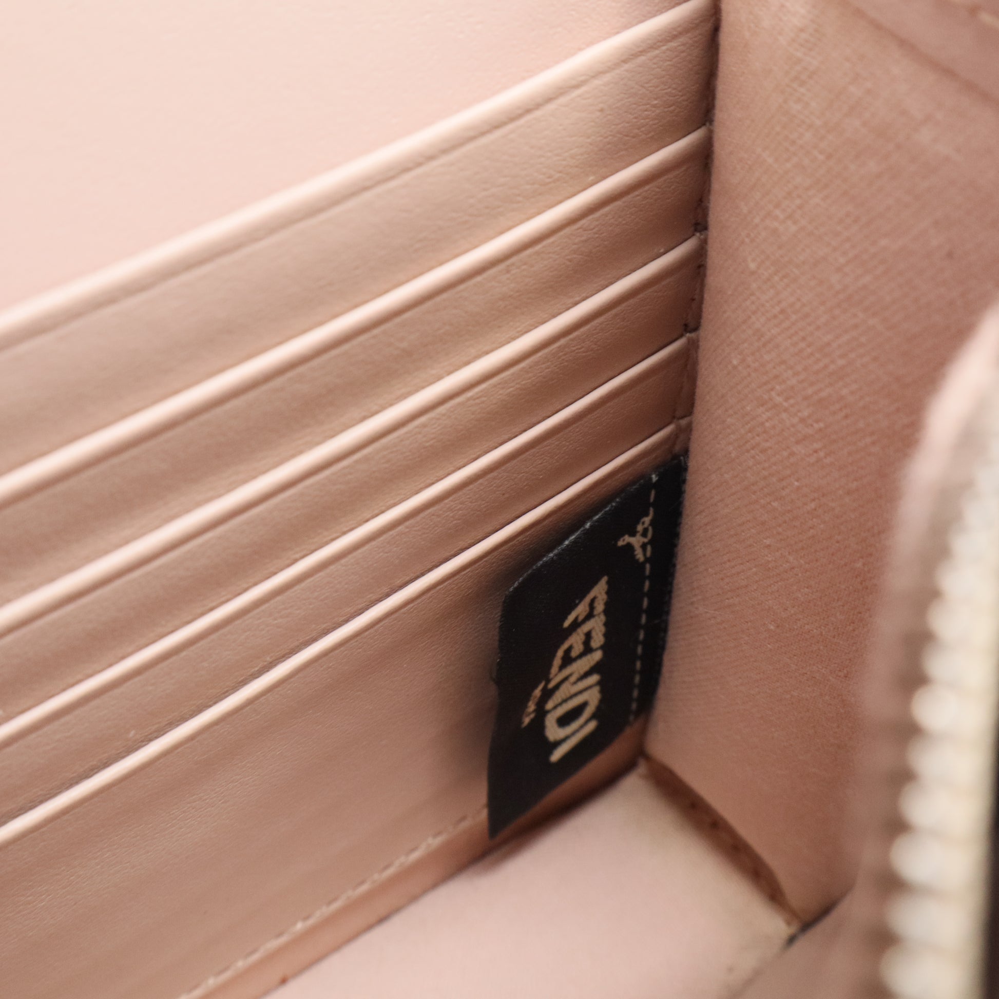 F is Fendi Envelope Wallet on Chain Leather