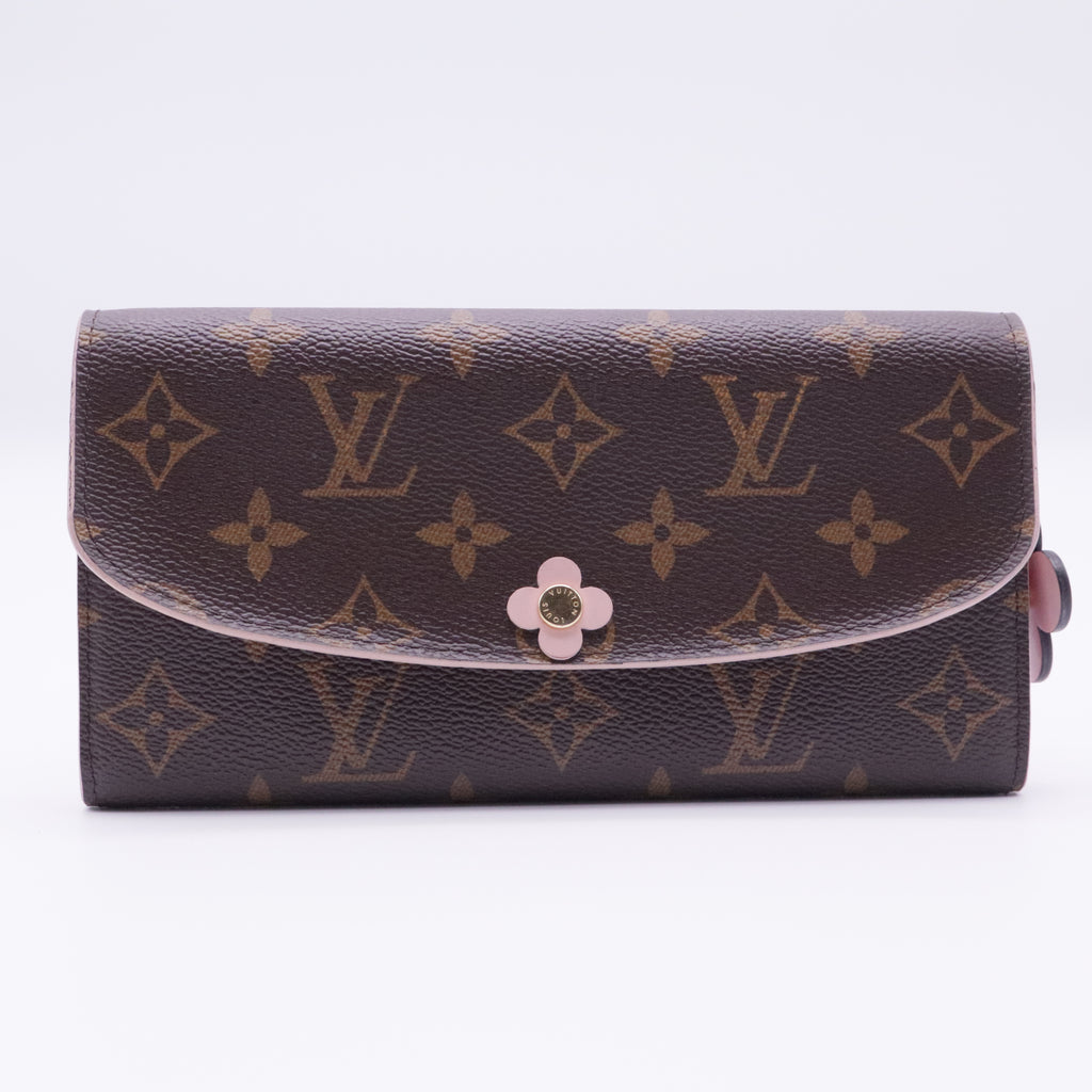 Monogram Bloom Flower Emilie Wallet twins