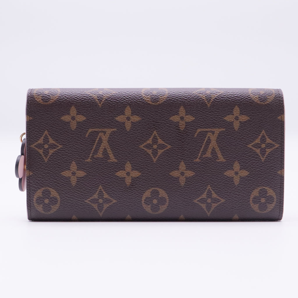 Monogram Bloom Flower Emilie Wallet twins