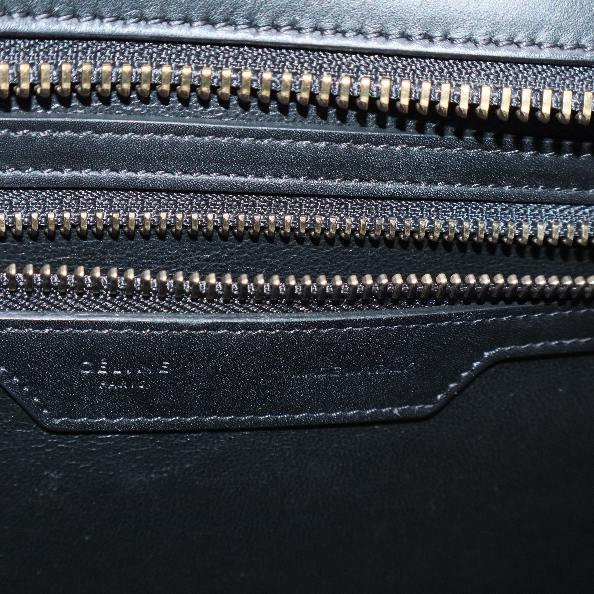 Tricolor Luggage Bag Canvas and Leather Micro B20336