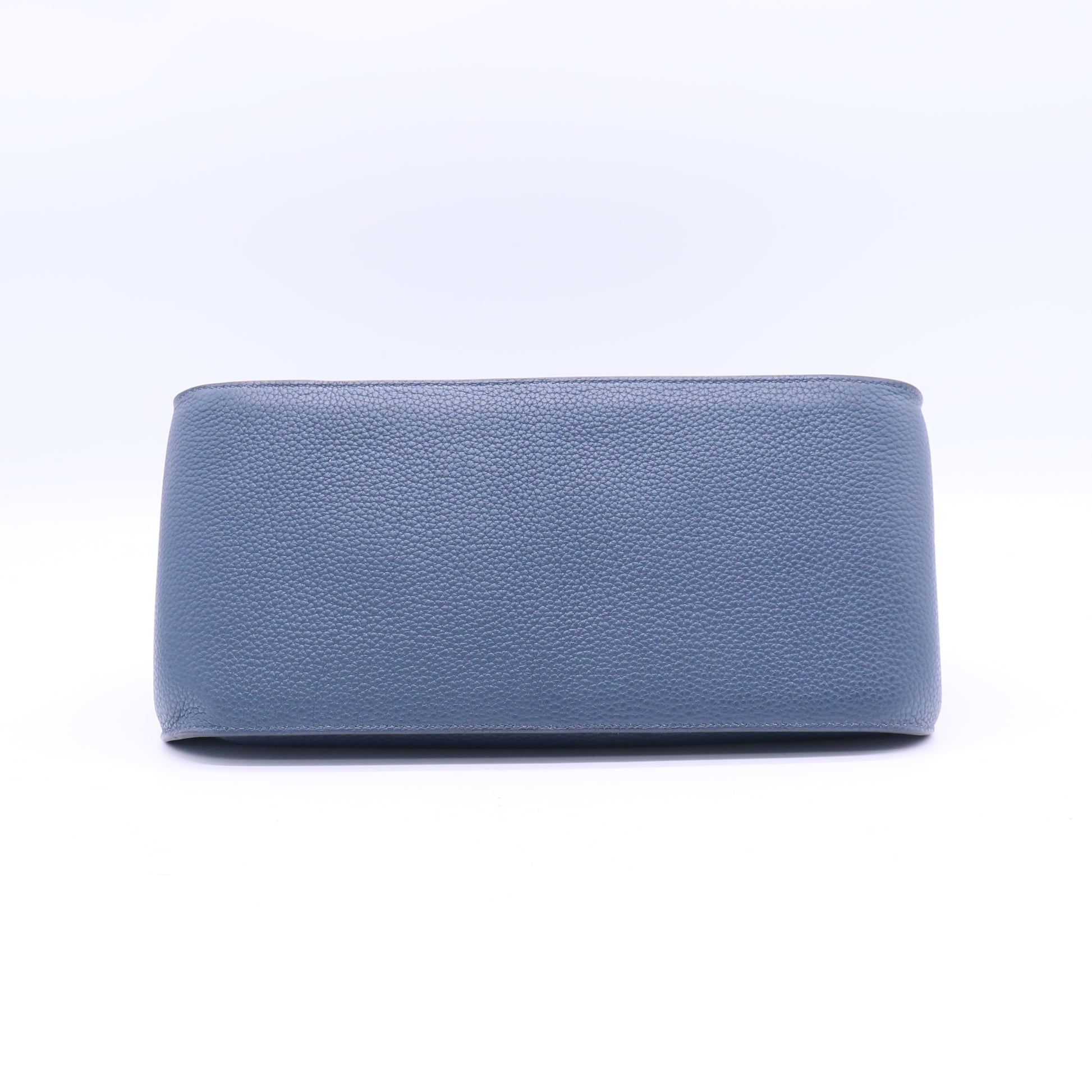Hermes Taurillon Clemence Jypsiere 37 Bleu de Malte