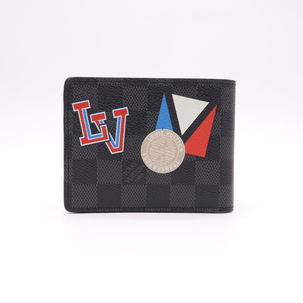 Louis Vuitton Damier Graphite World Tour Multiple Wallet W22037