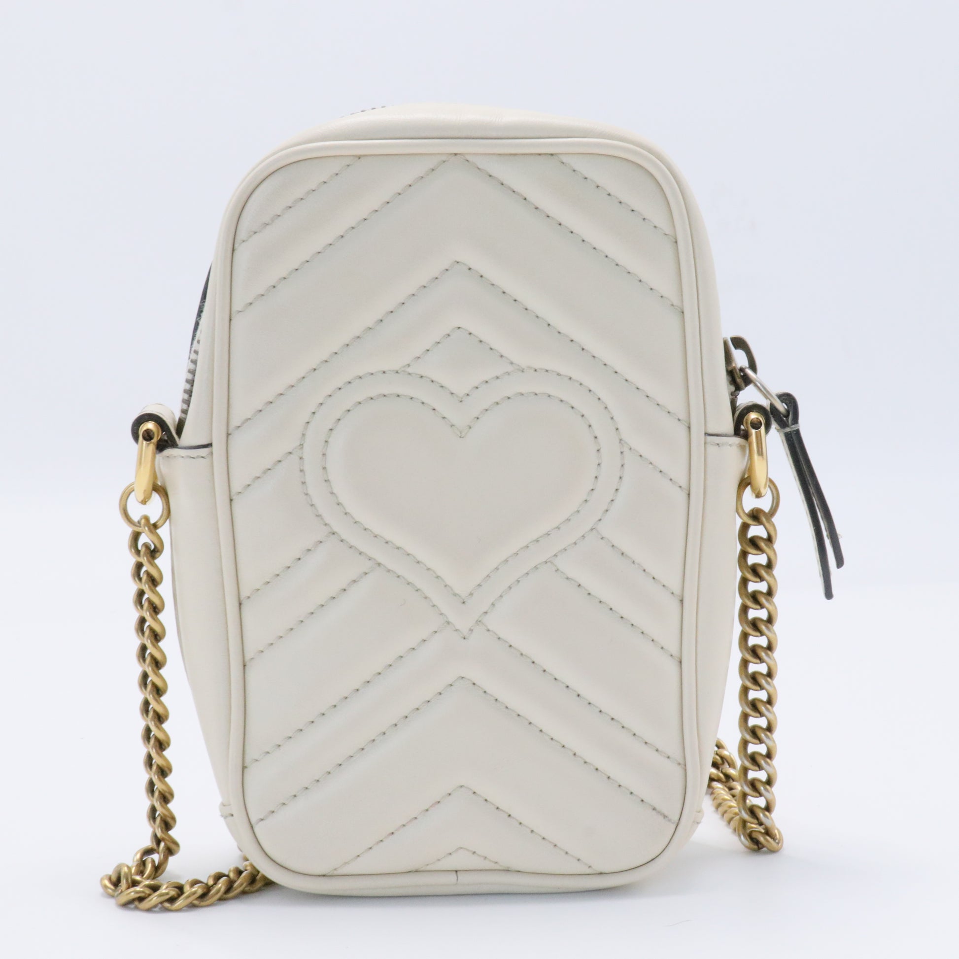 Gucci GG Cream Matelassé Marmont Mini Bag