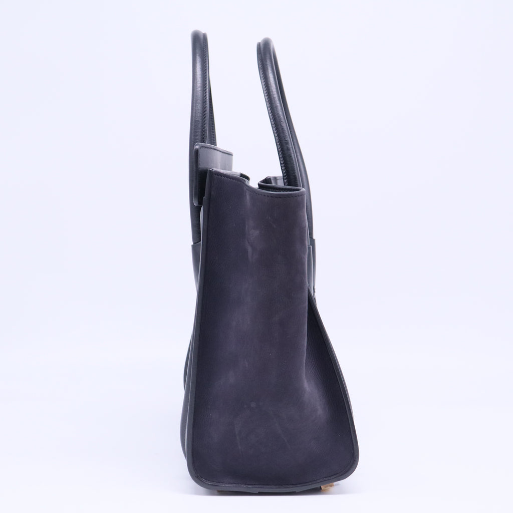 Tricolor Luggage Bag Canvas and Leather Micro B20336
