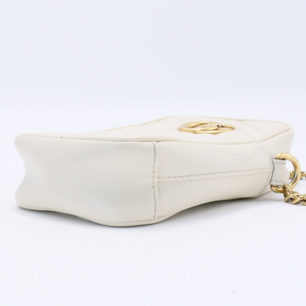 Gucci GG Cream Matelassé Marmont Mini Bag
