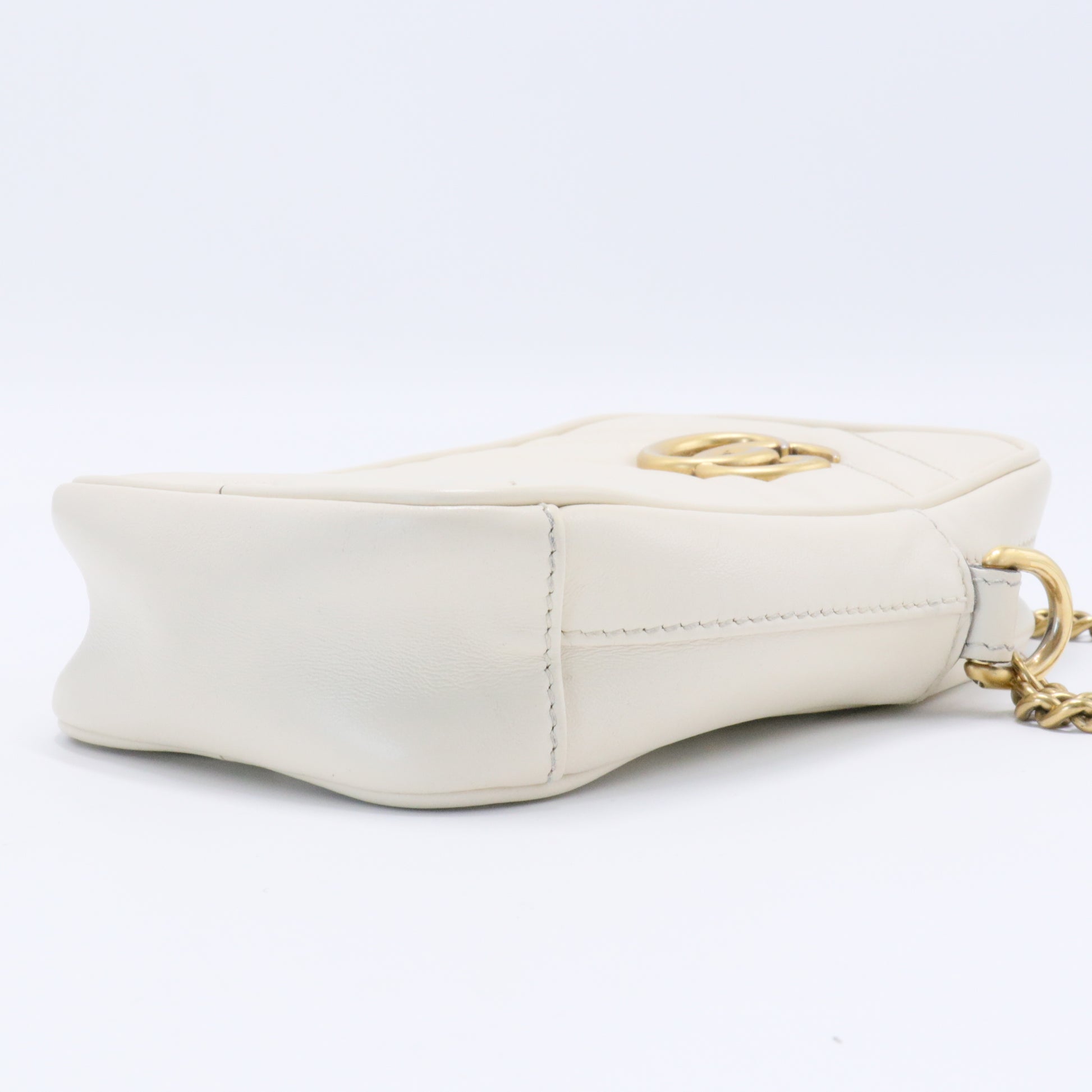Gucci GG Cream Matelassé Marmont Mini Bag