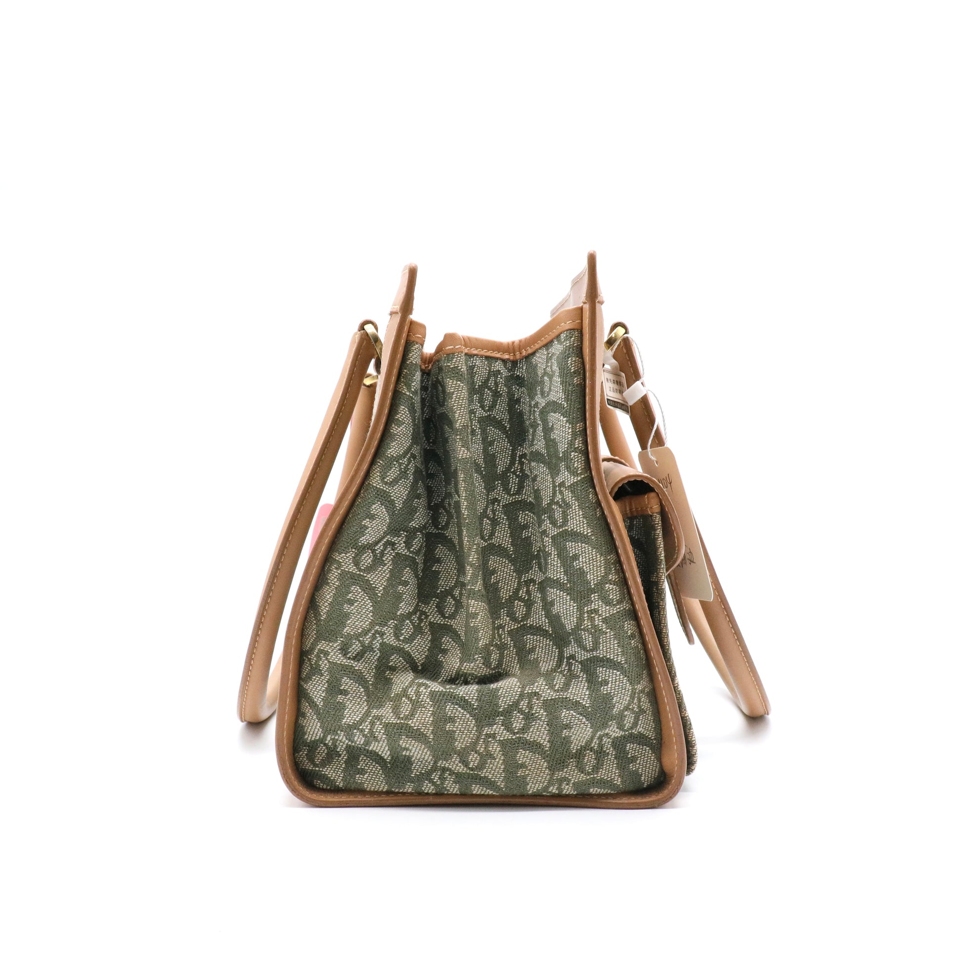 Vintage Trotter Double Pocket Tote Diorissimo Canvas Large twins