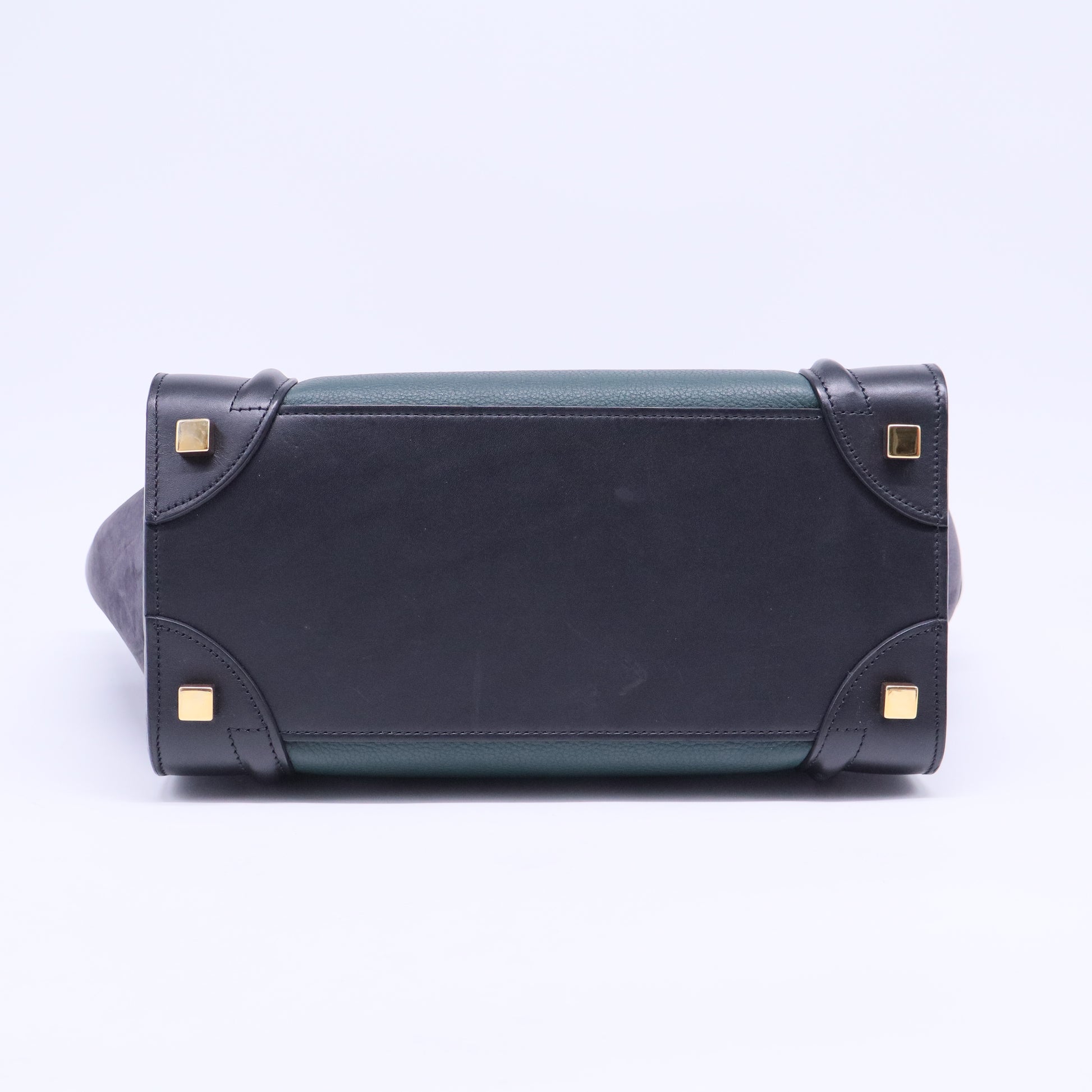 Tricolor Luggage Bag Canvas and Leather Micro B20336