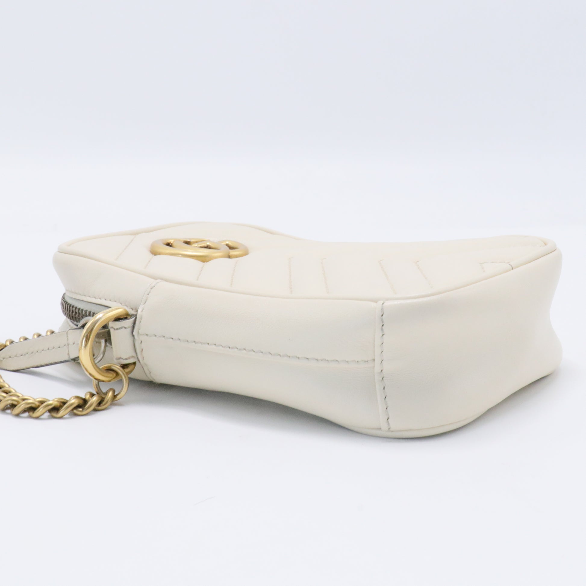 Gucci GG Cream Matelassé Marmont Mini Bag