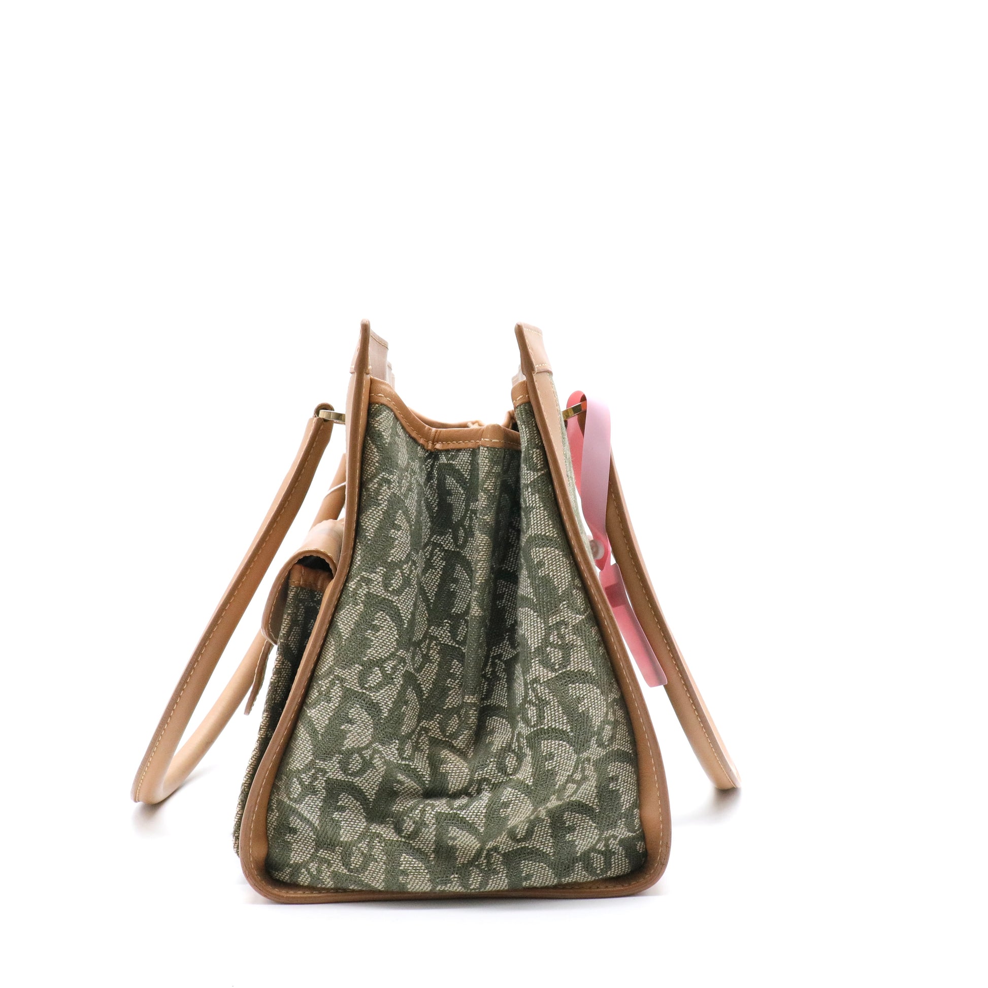 Vintage Trotter Double Pocket Tote Diorissimo Canvas Large twins