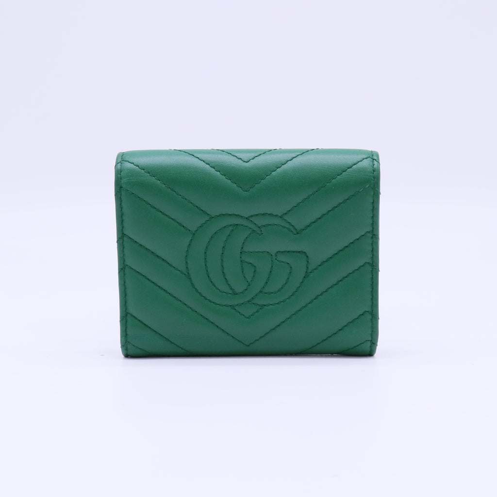 Gucci GG Marmont Matelassé Card Case Wallet W22217