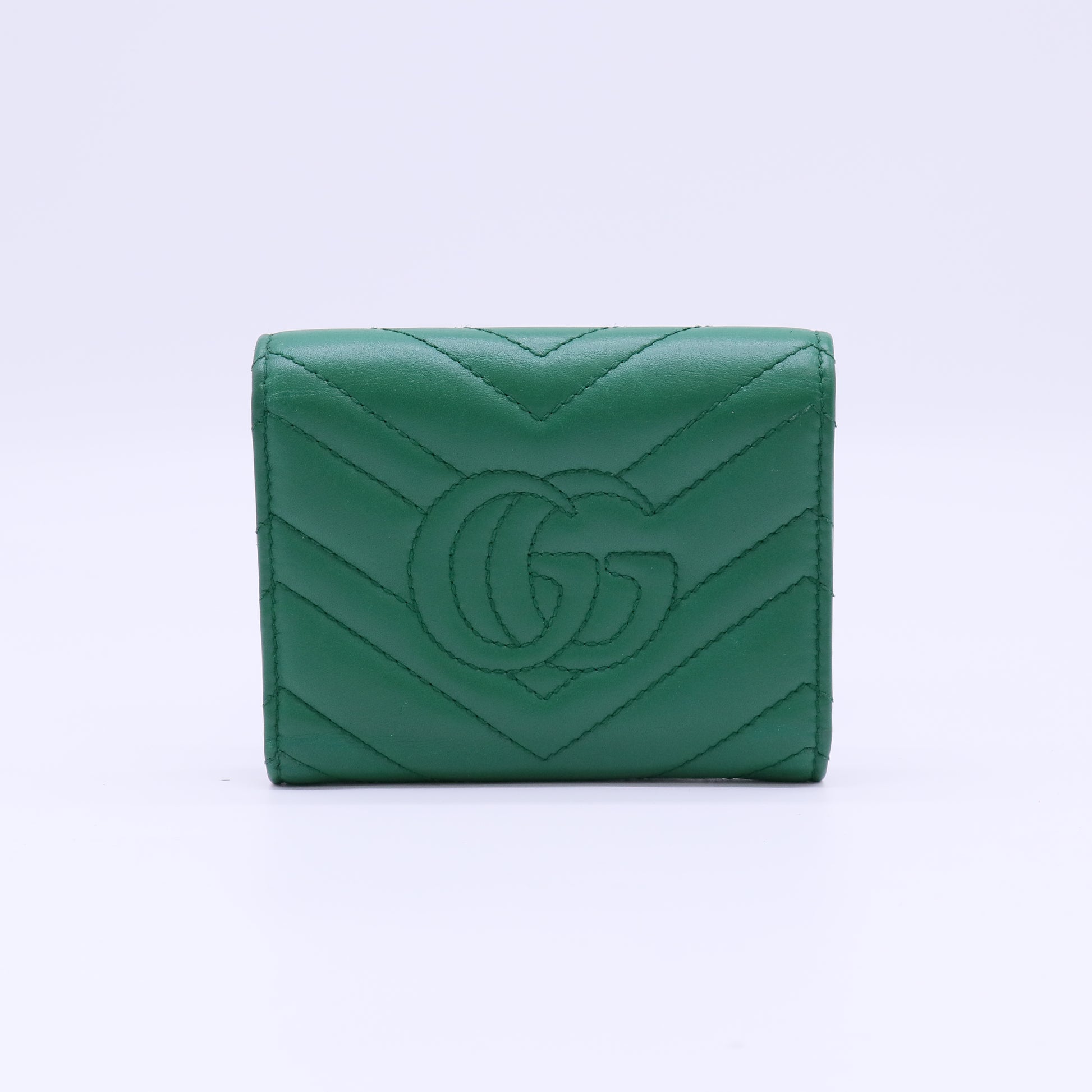 Gucci GG Marmont Matelassé Card Case Wallet W22217
