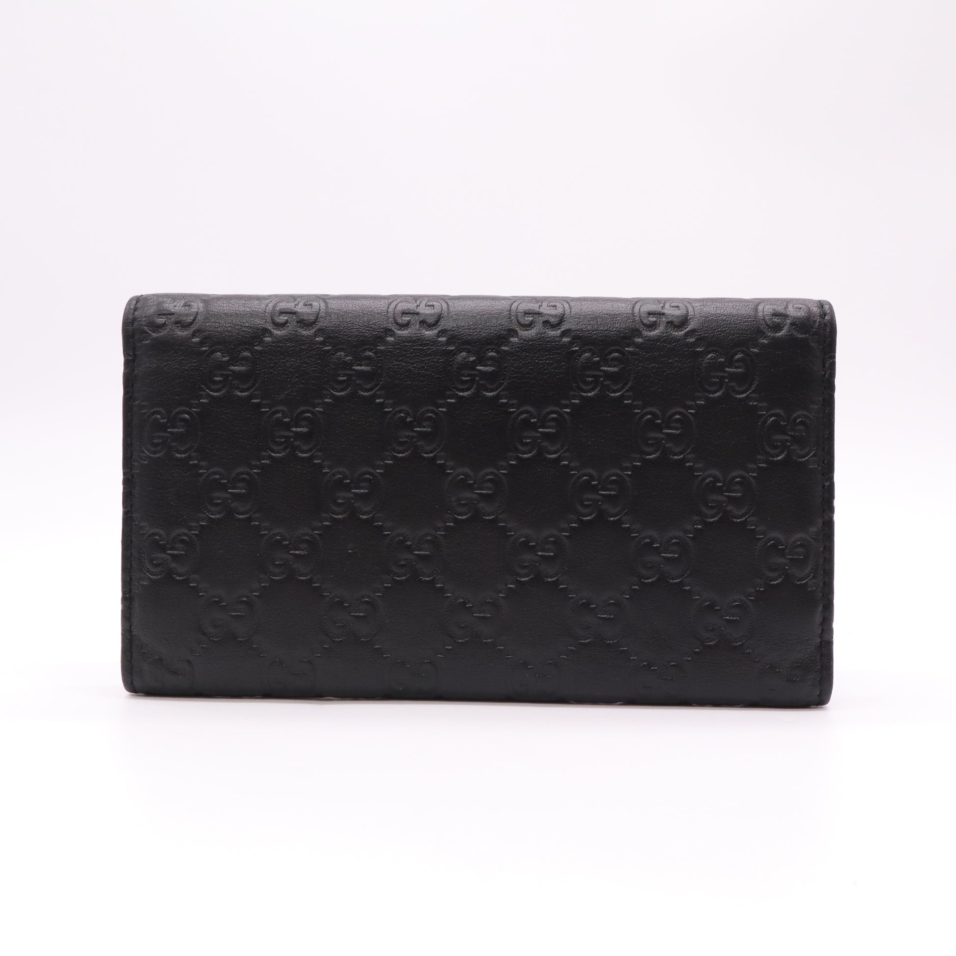 Gucci Guccissima Leather Continental Flap Wallet W22287