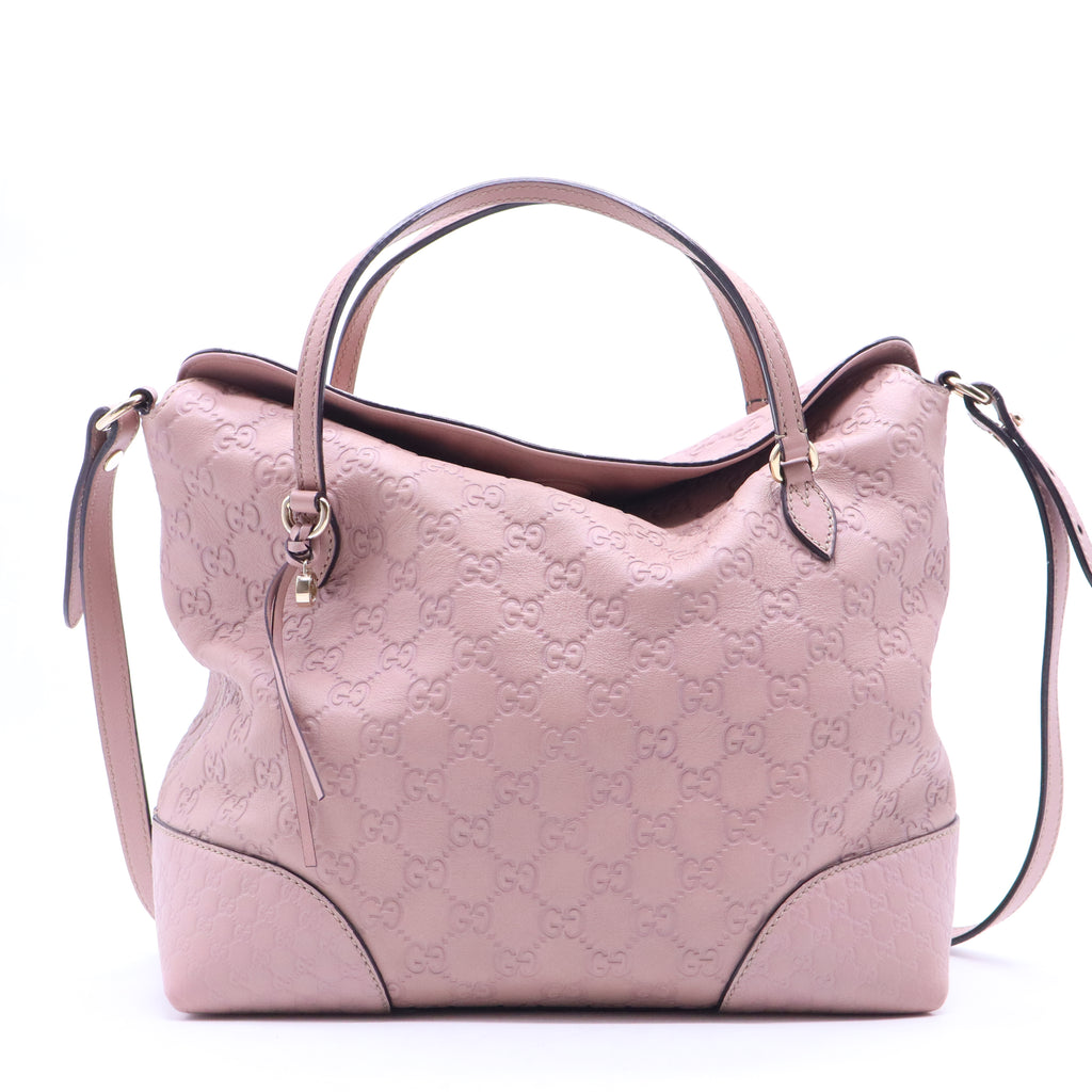 Bree Convertible Top Handle Bag Guccissima Leather Medium B21358