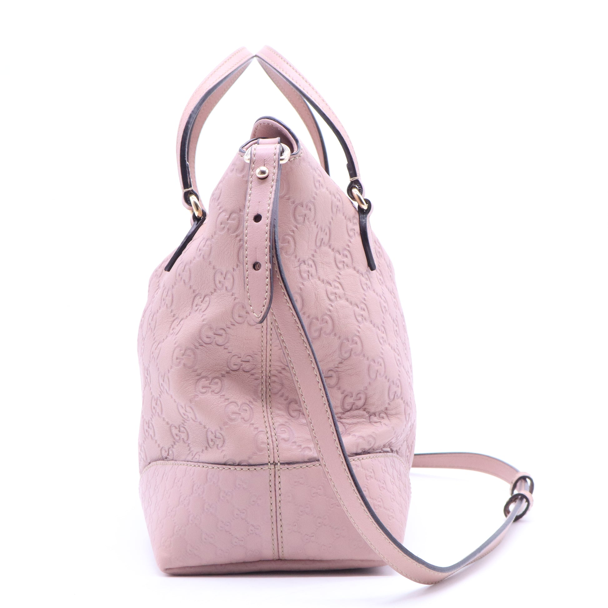 Bree Convertible Top Handle Bag Guccissima Leather Medium B21358