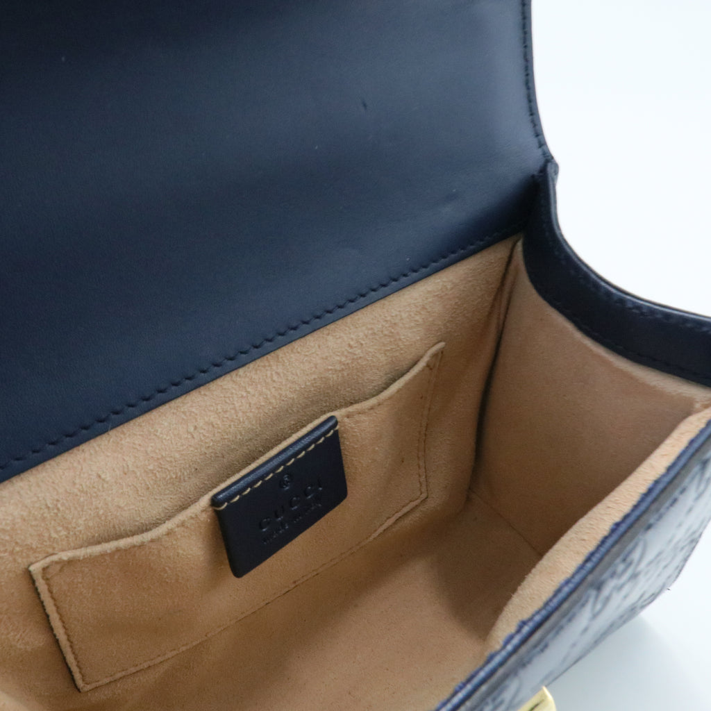 Padlock Shoulder Bag Guccissima Leather Small