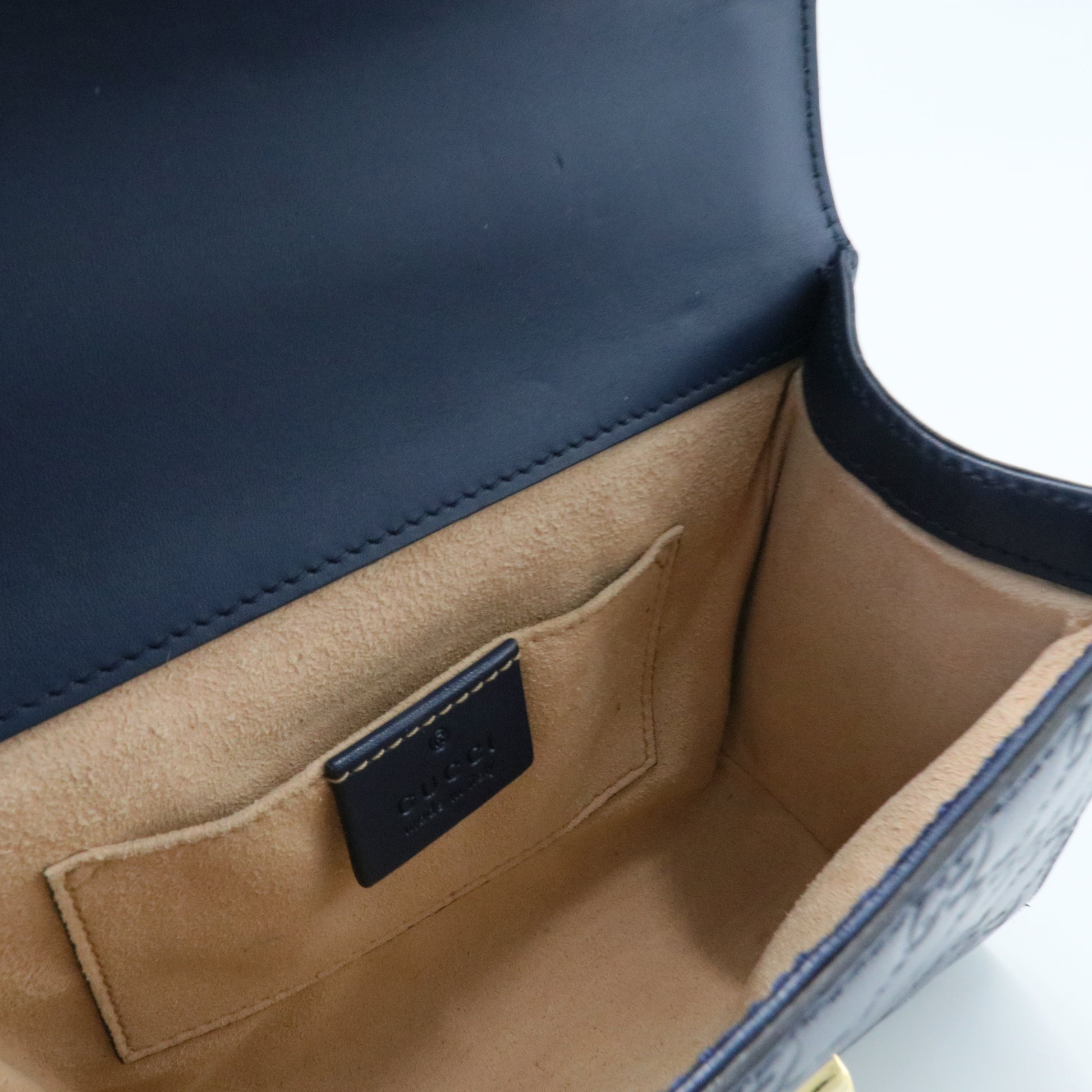 Padlock Shoulder Bag Guccissima Leather Small