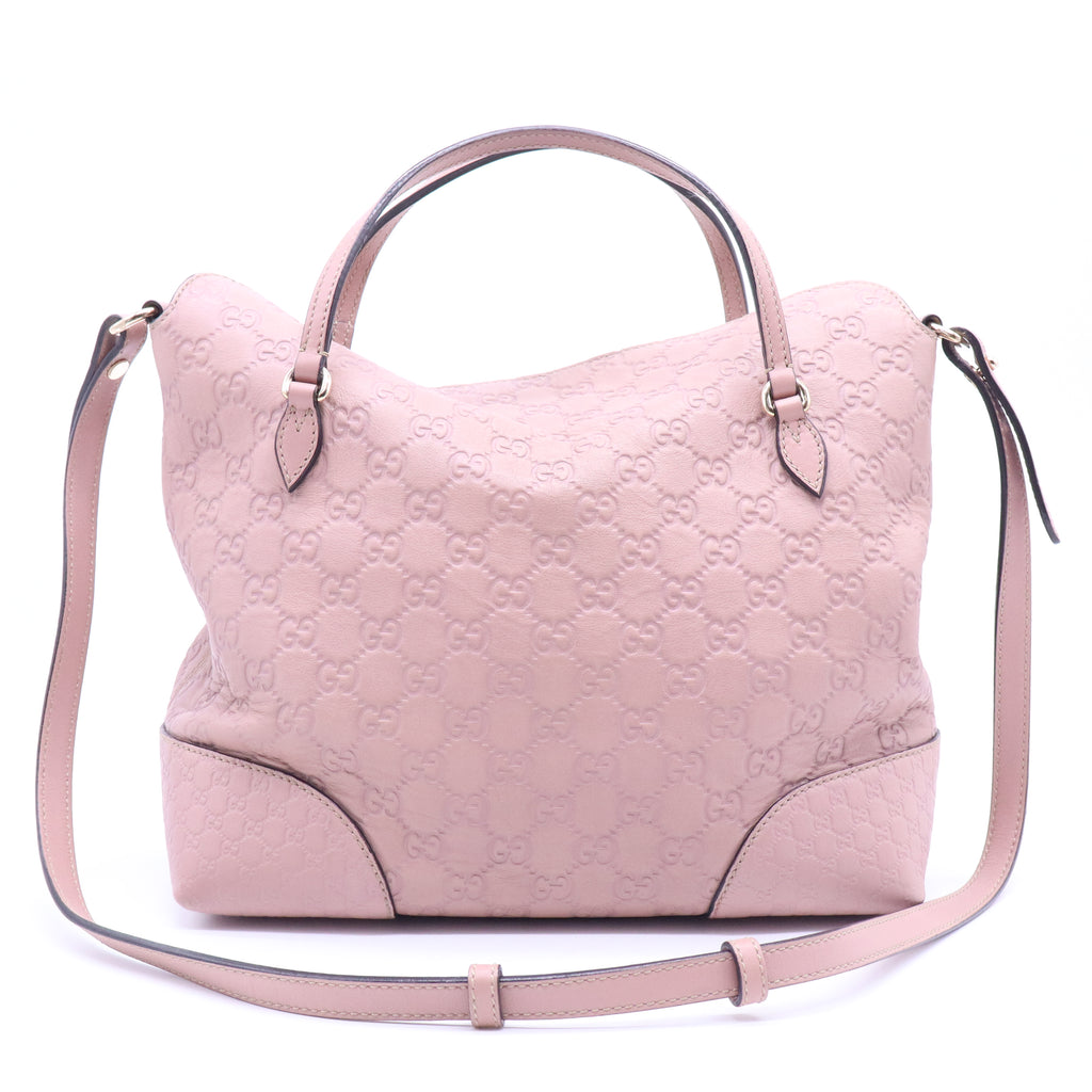 Bree Convertible Top Handle Bag Guccissima Leather Medium B21358