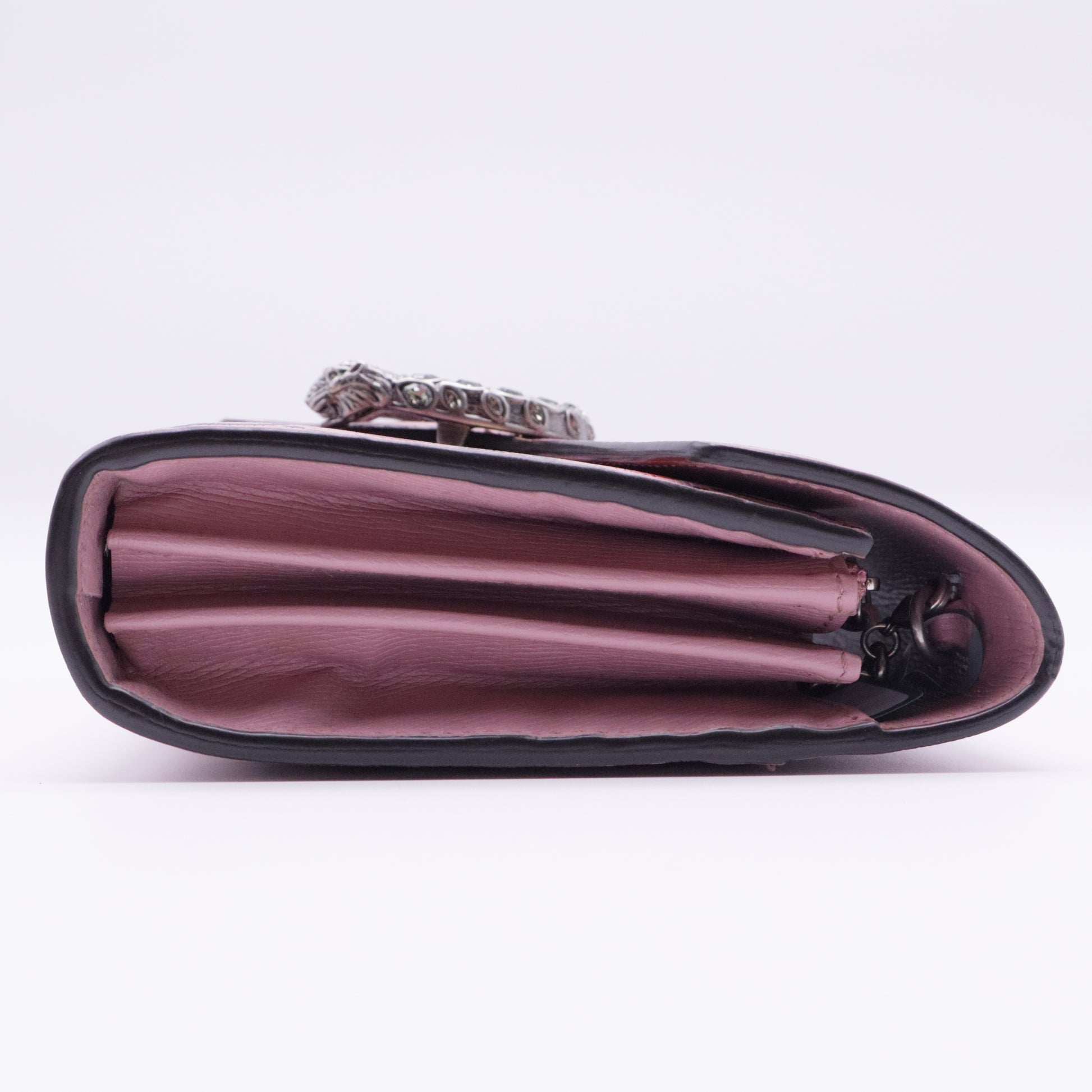 Limited Edition Pink Textured Leather Valentines Day Dionysus Super Mini Shoulder Bag twins