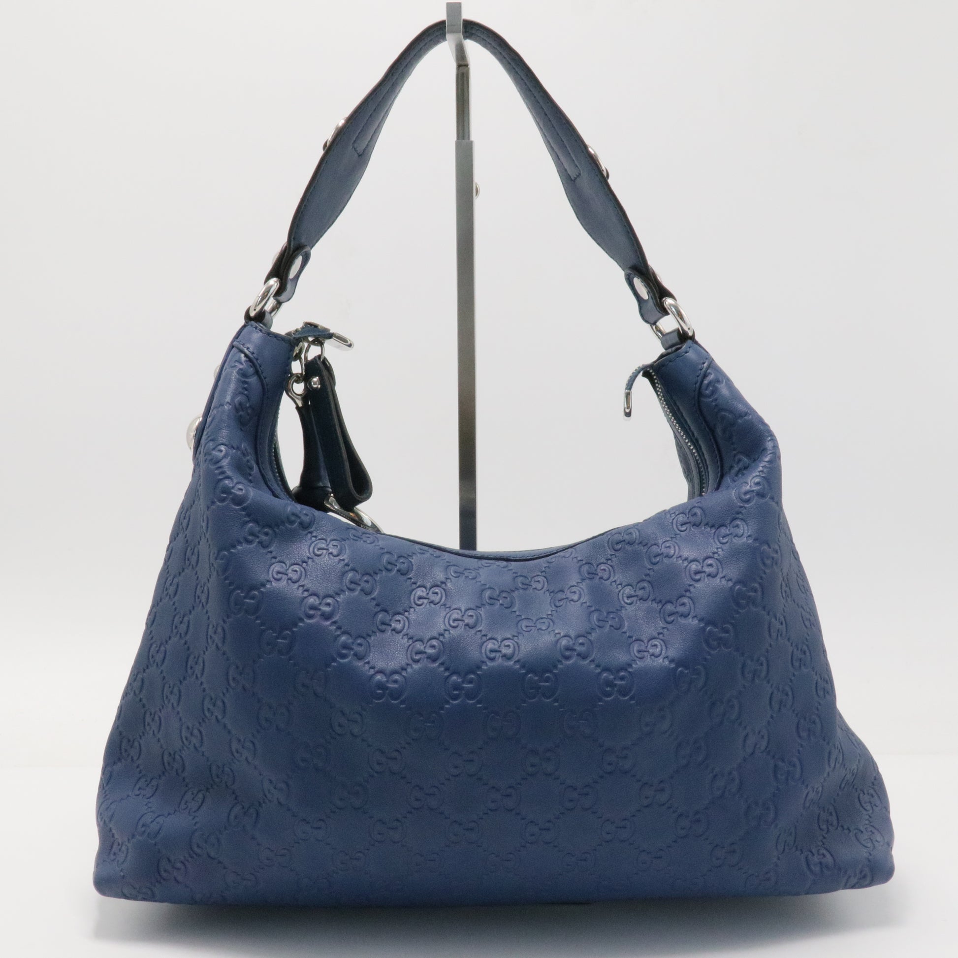 Guccissima Medium Icon Bit Hobo Blue