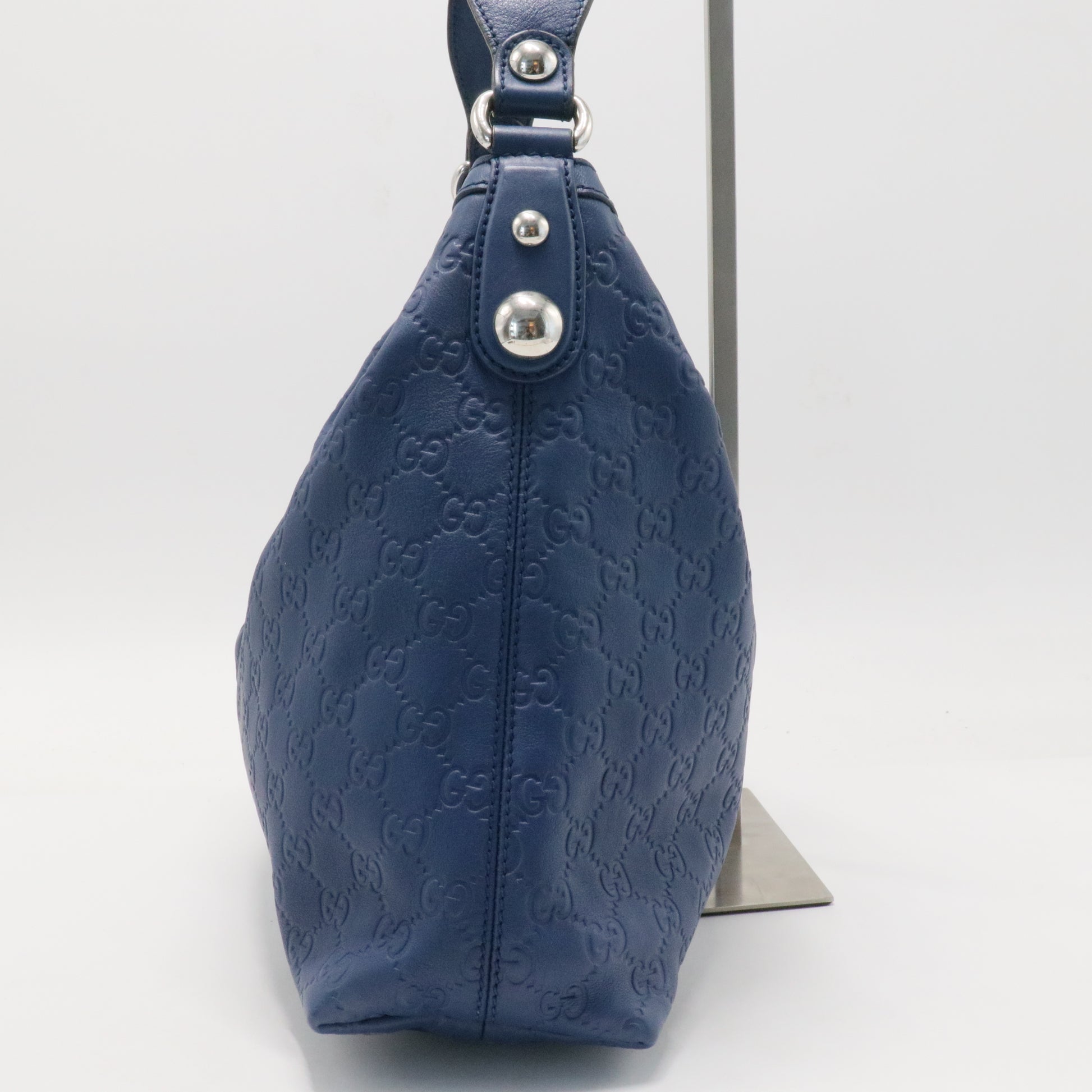 Guccissima Medium Icon Bit Hobo Blue