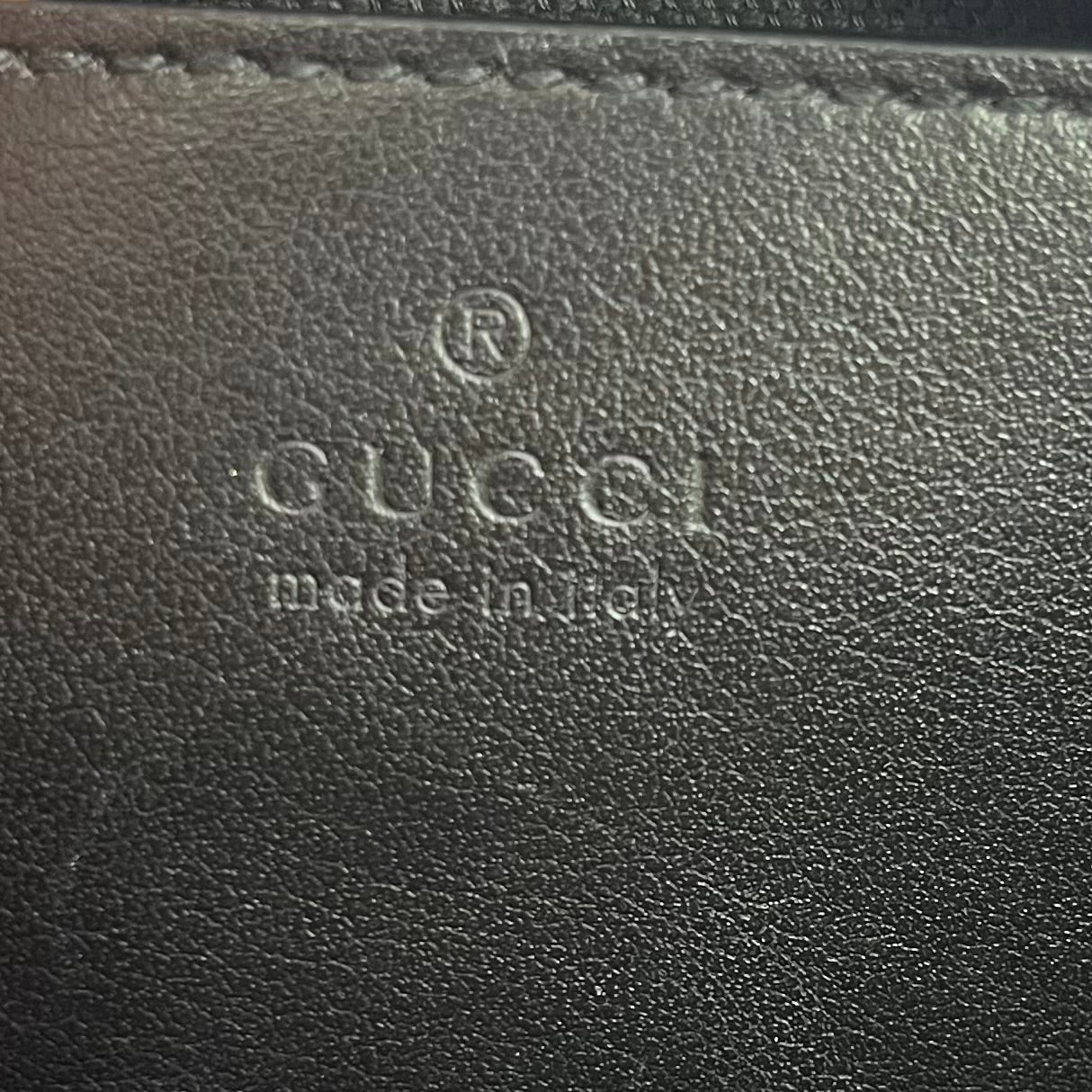 Calfskin Matelasse Monochrome Small GG Marmont Chain Shoulder Bag Black twins