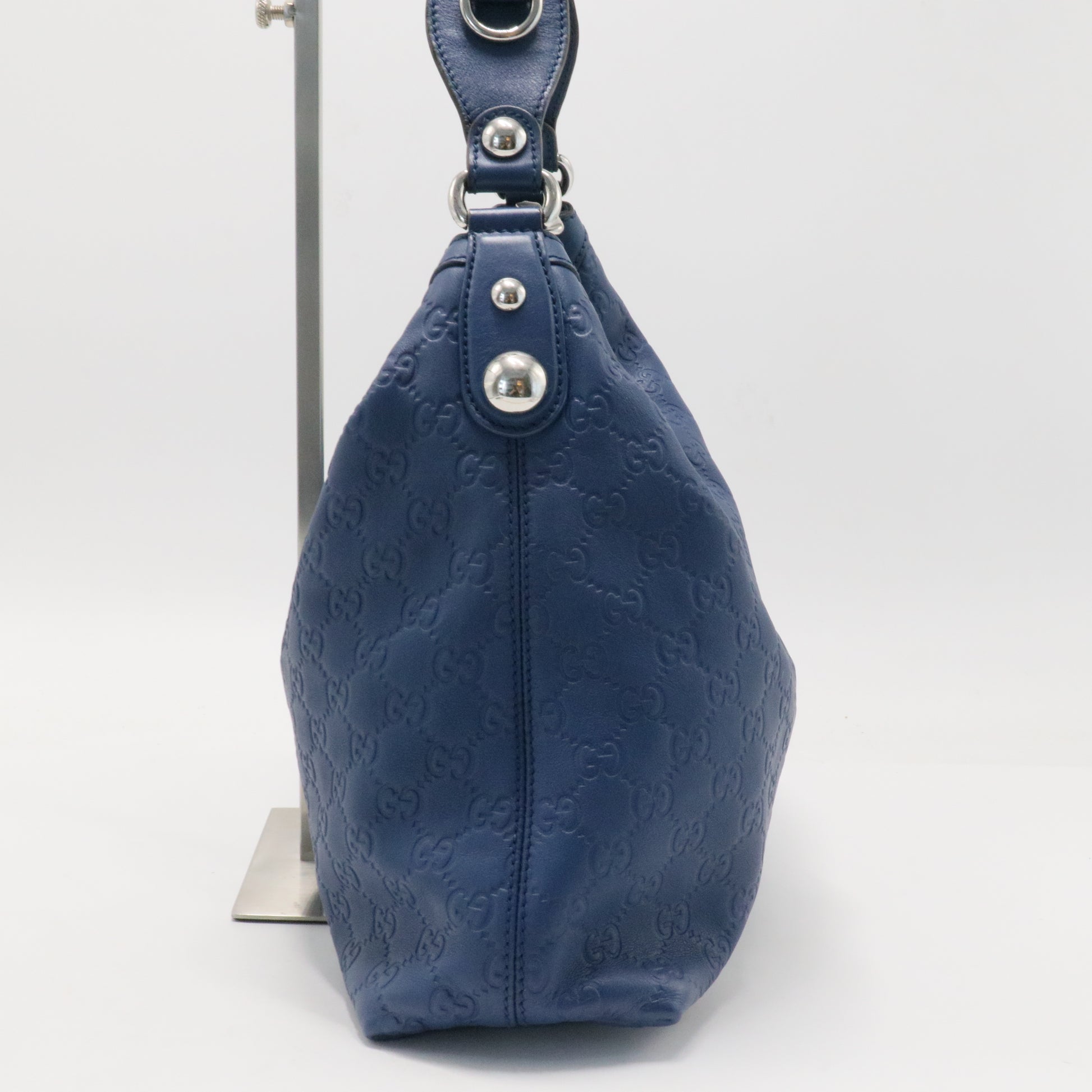 Guccissima Medium Icon Bit Hobo Blue