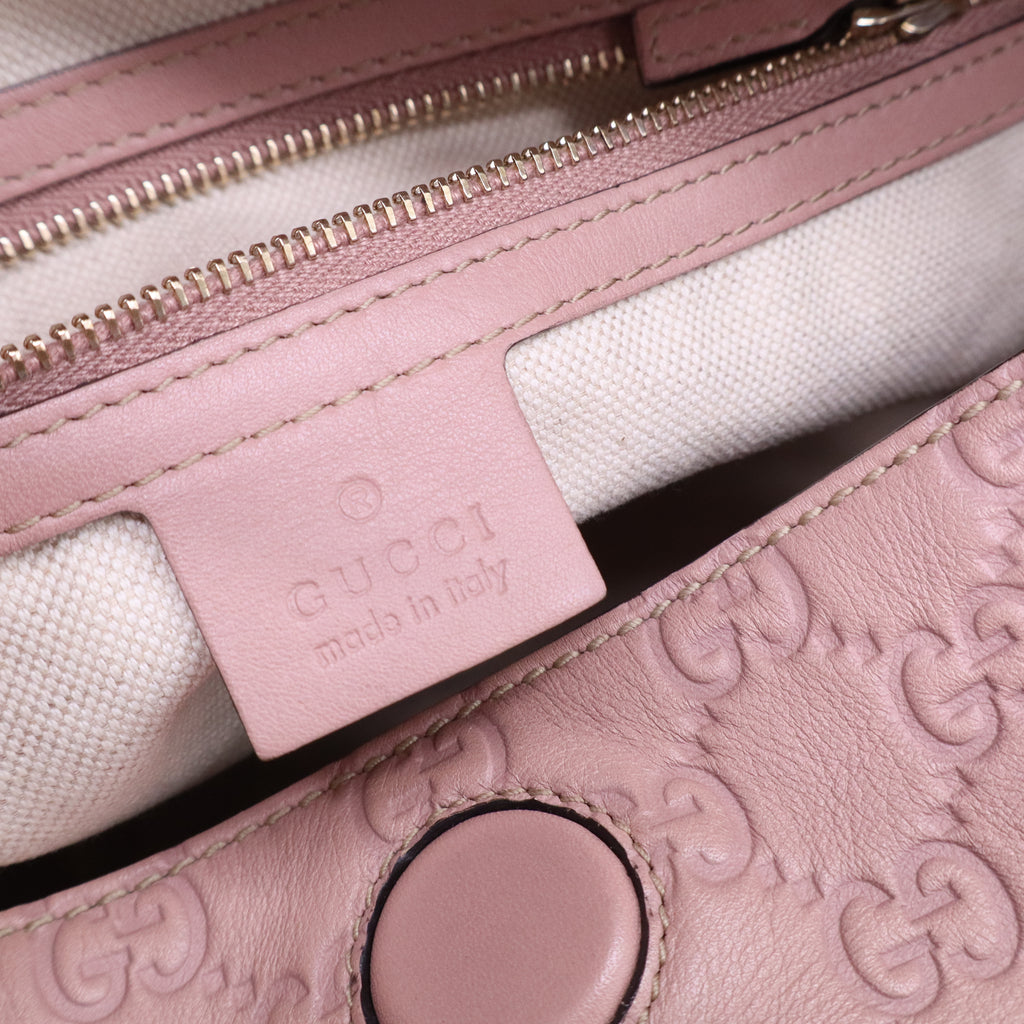 Bree Convertible Top Handle Bag Guccissima Leather Medium B21358