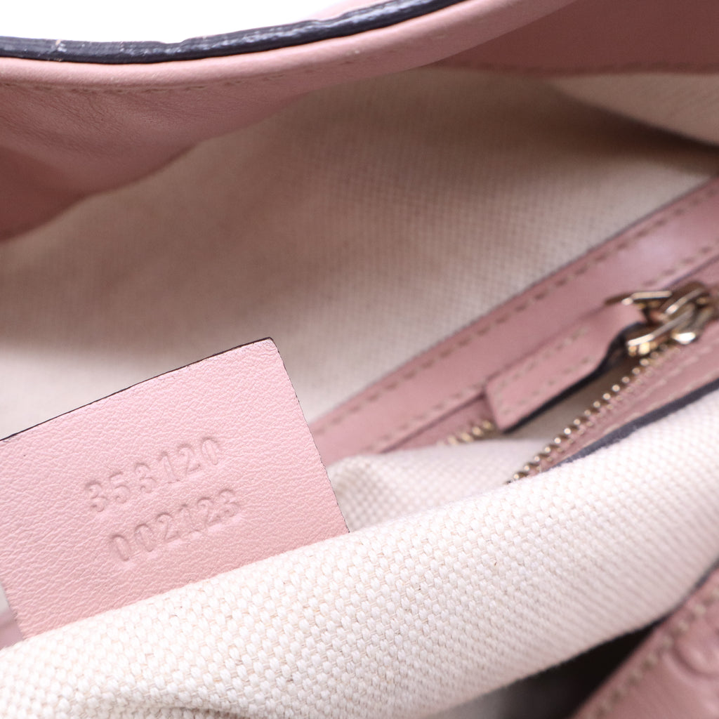 Bree Convertible Top Handle Bag Guccissima Leather Medium B21358