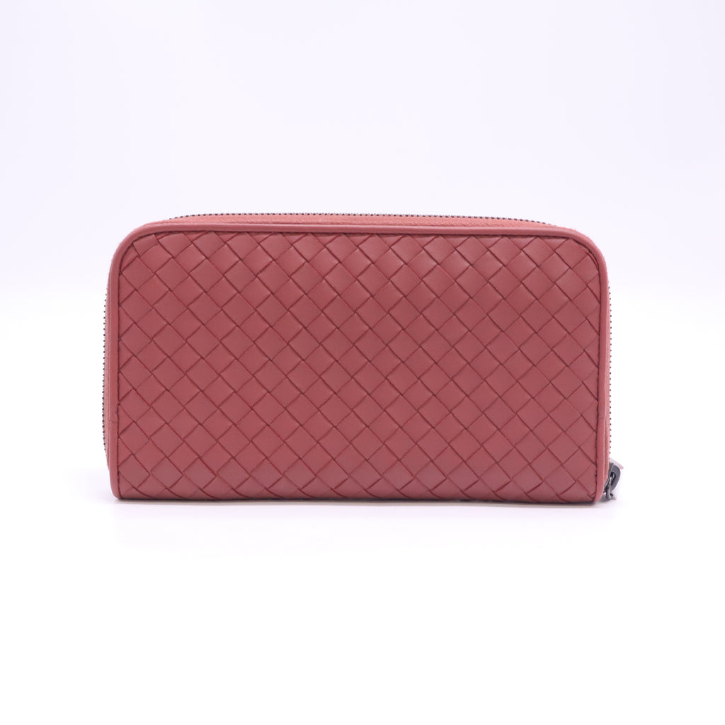 Bottega Veneta Intrecciato Nappa Zip-Around Wallet W23271