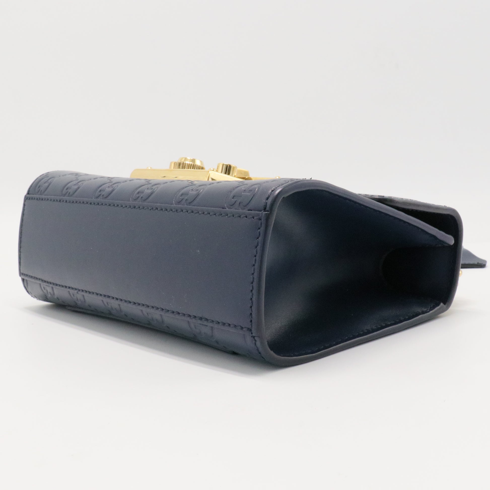 Padlock Shoulder Bag Guccissima Leather Small