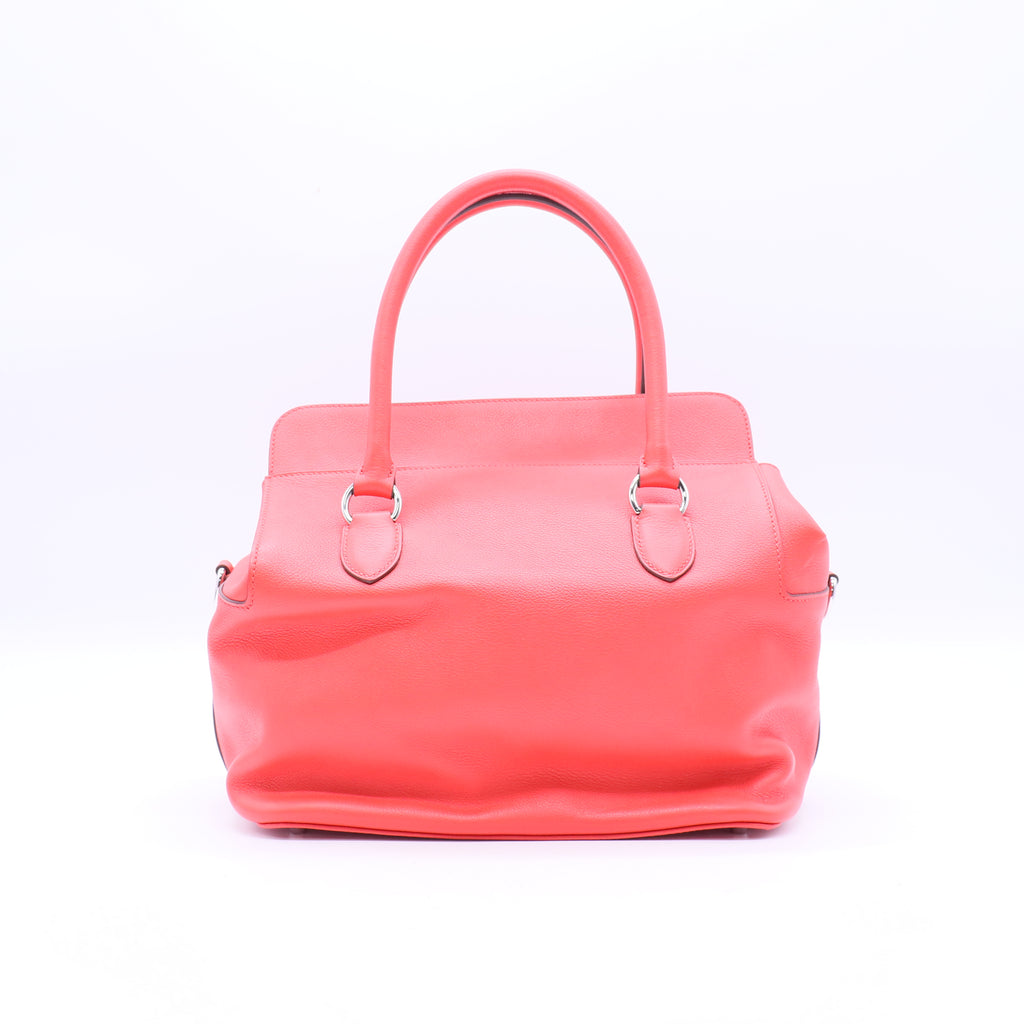 Hermes Evercolor Leather Palladium Plated Toolbox Bag  B21079