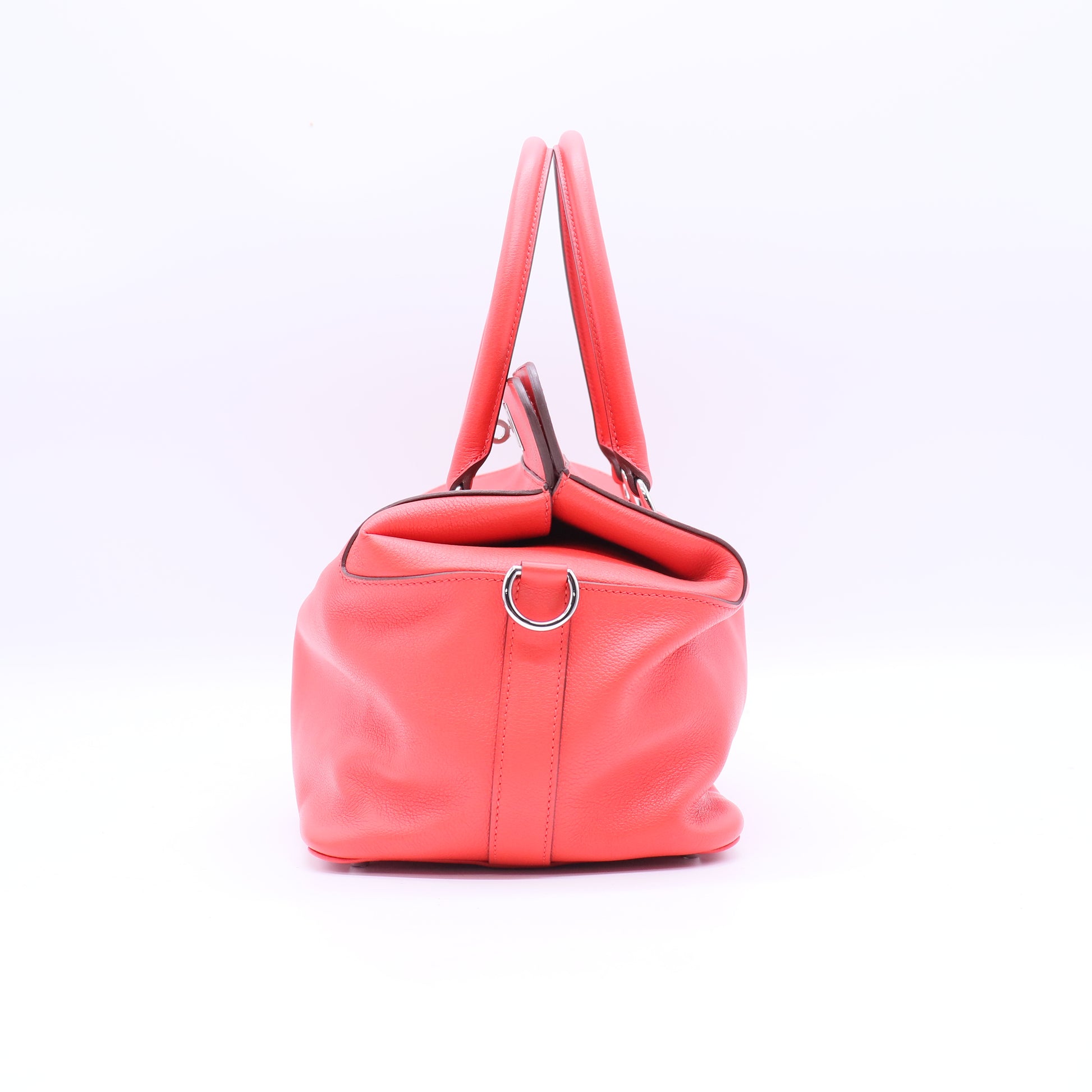 Hermes Evercolor Leather Palladium Plated Toolbox Bag  B21079