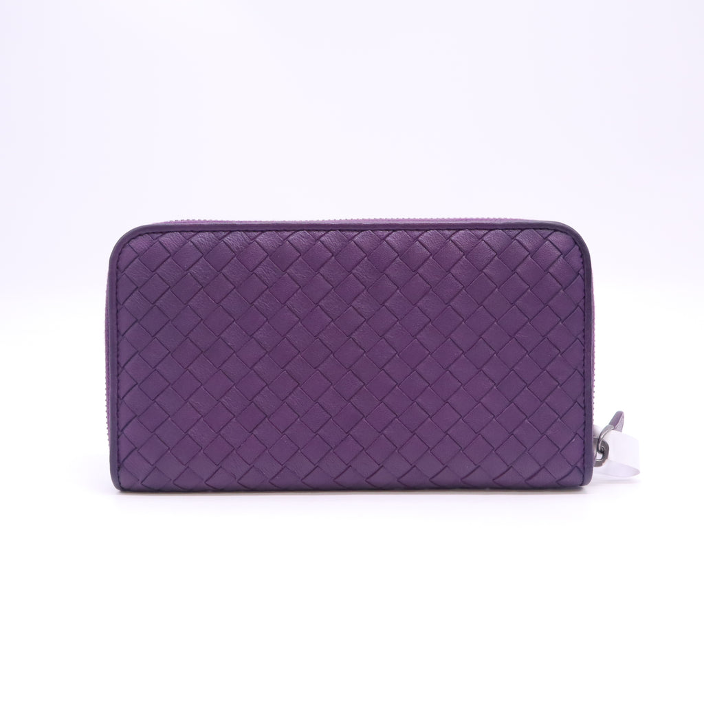 Bottega Veneta Intrecciato Nappa Zip-Around Wallet W23272