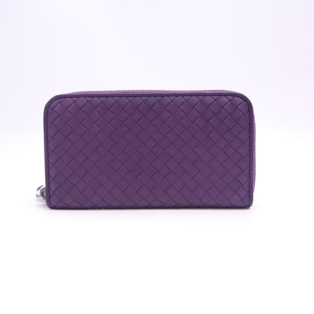 Bottega Veneta Intrecciato Nappa Zip-Around Wallet W23272