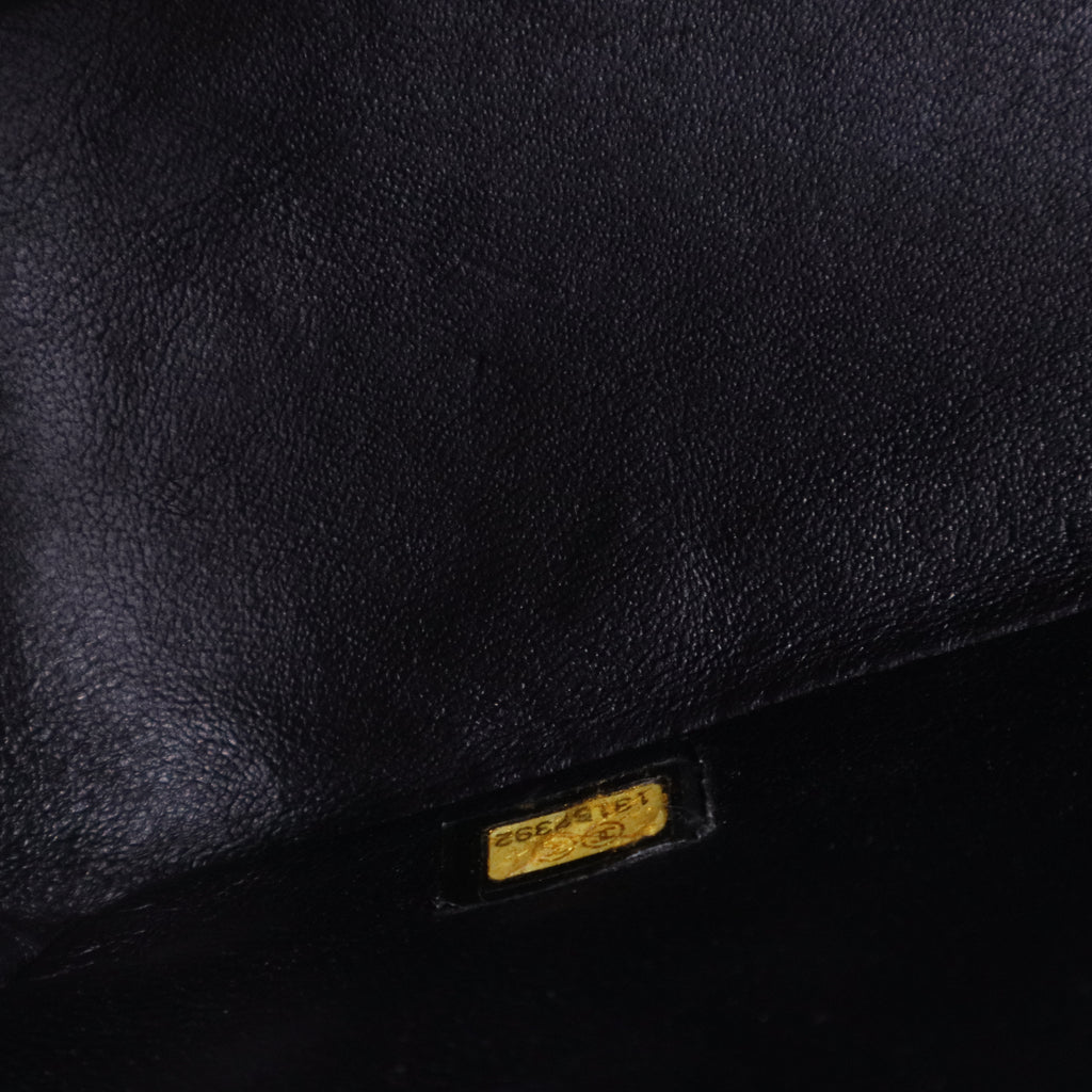 Caviar Quilted Jumbo Single Flap Black B20013
